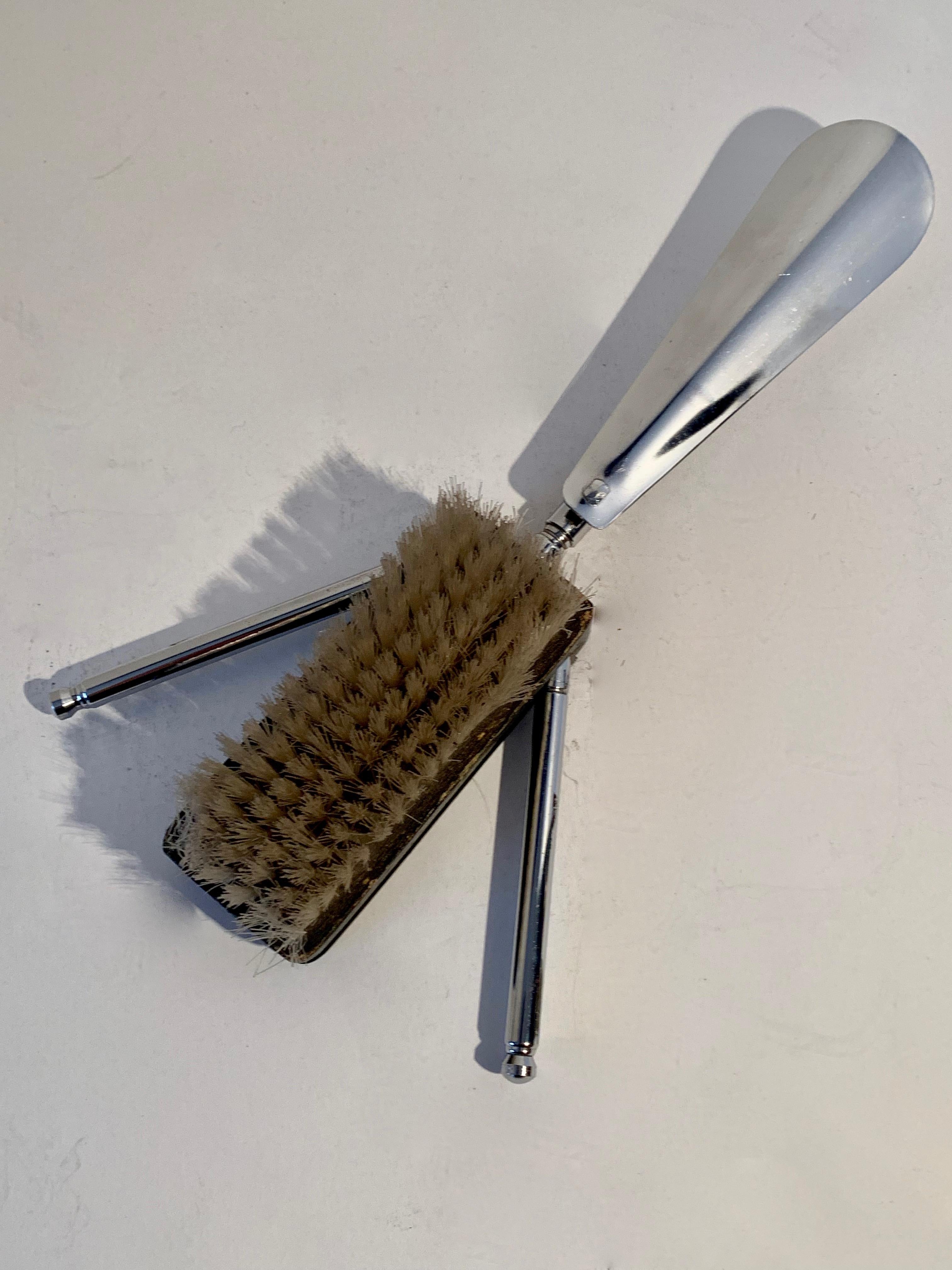Mexican Expandable Suit or Equine Boot Brush and Shoe Horn For Sale