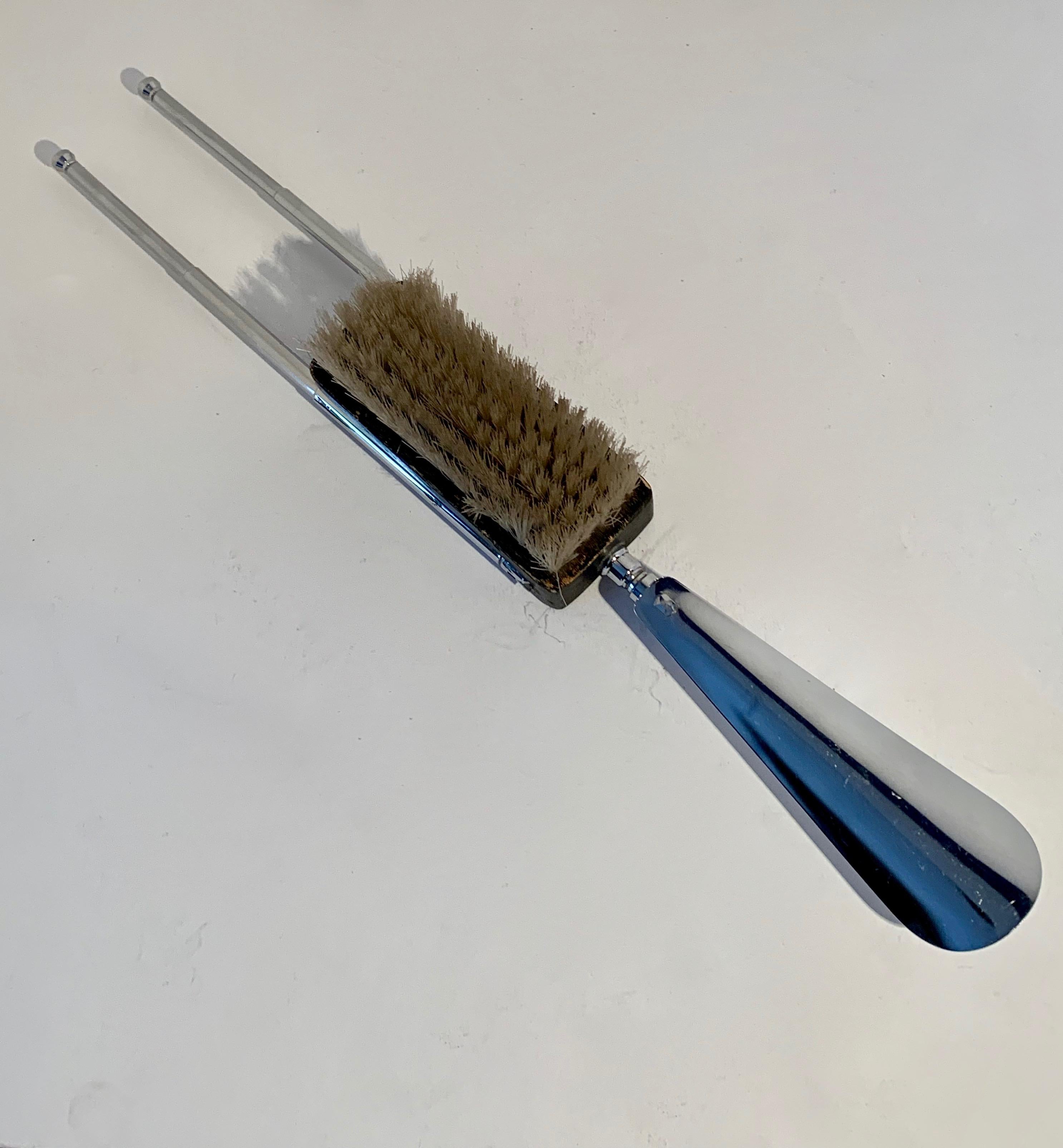 20th Century Expandable Suit or Equine Boot Brush and Shoe Horn For Sale