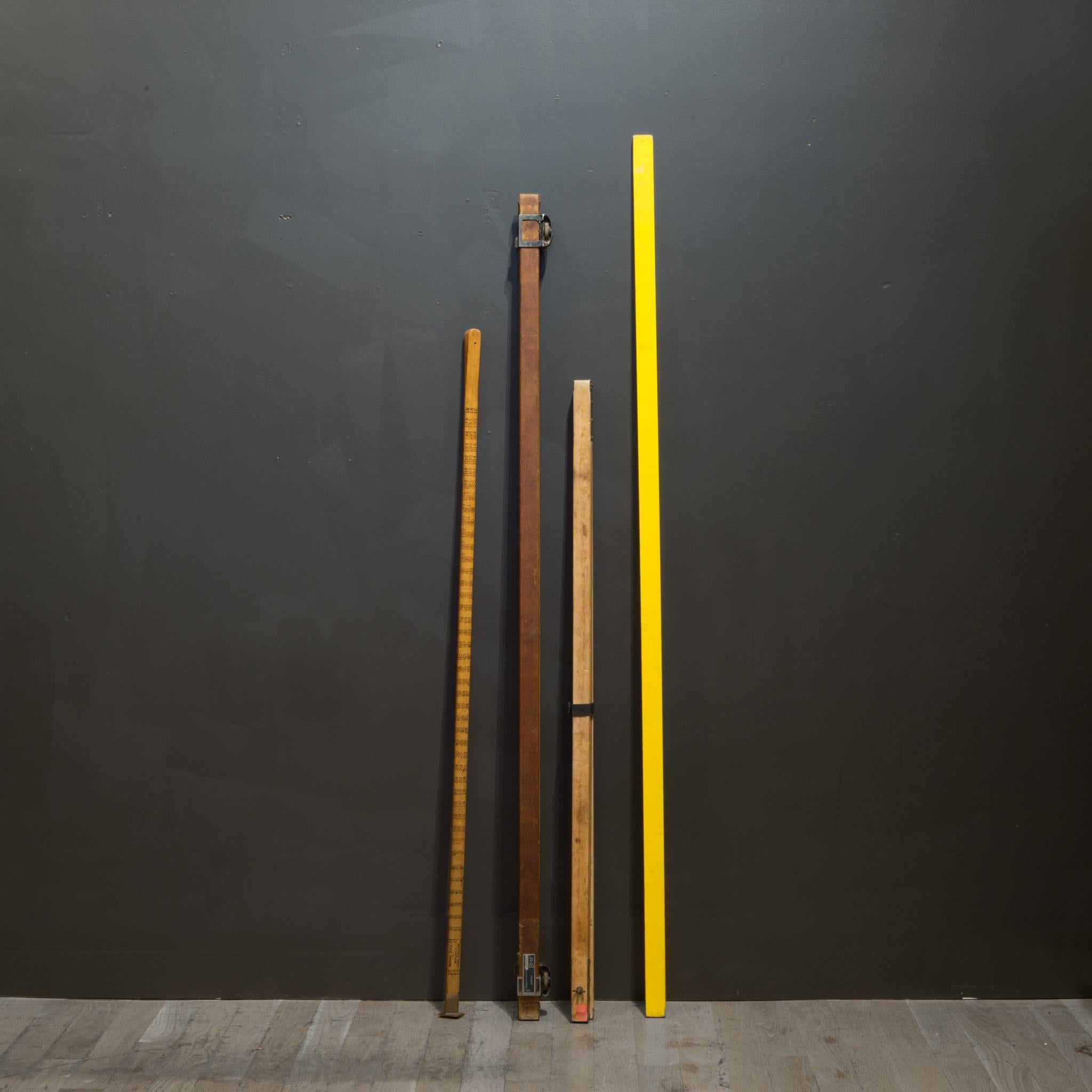 Expandable Surveyor's Poles/Logging Measuring Stick c.1940-Price Per Piece In Good Condition For Sale In San Francisco, CA