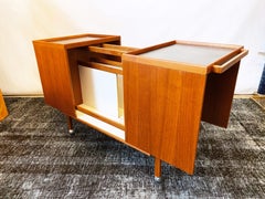 Expandable Teak Bar Cart Designed by Niels Erik and Glasdam Jensen, 1960s