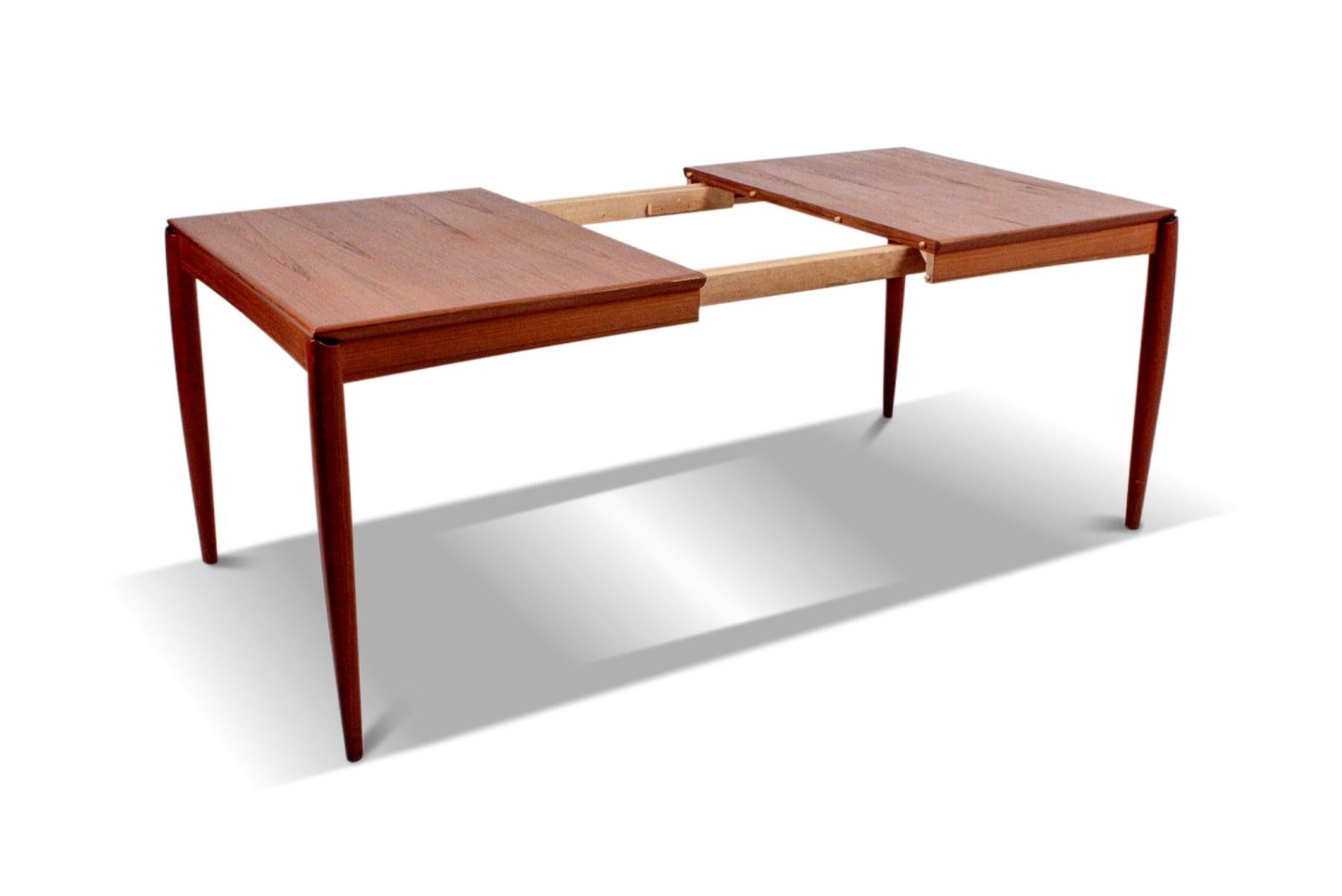Expandable Teak Dining Table by H.w. Klein 4