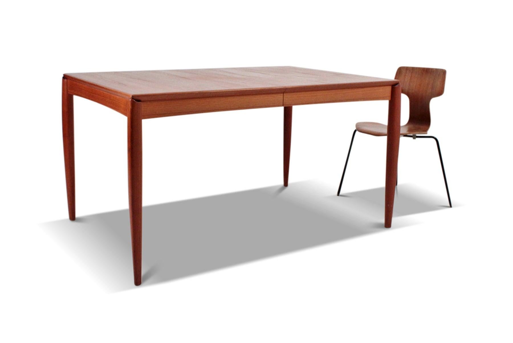 Expandable Teak Dining Table by H.w. Klein 1