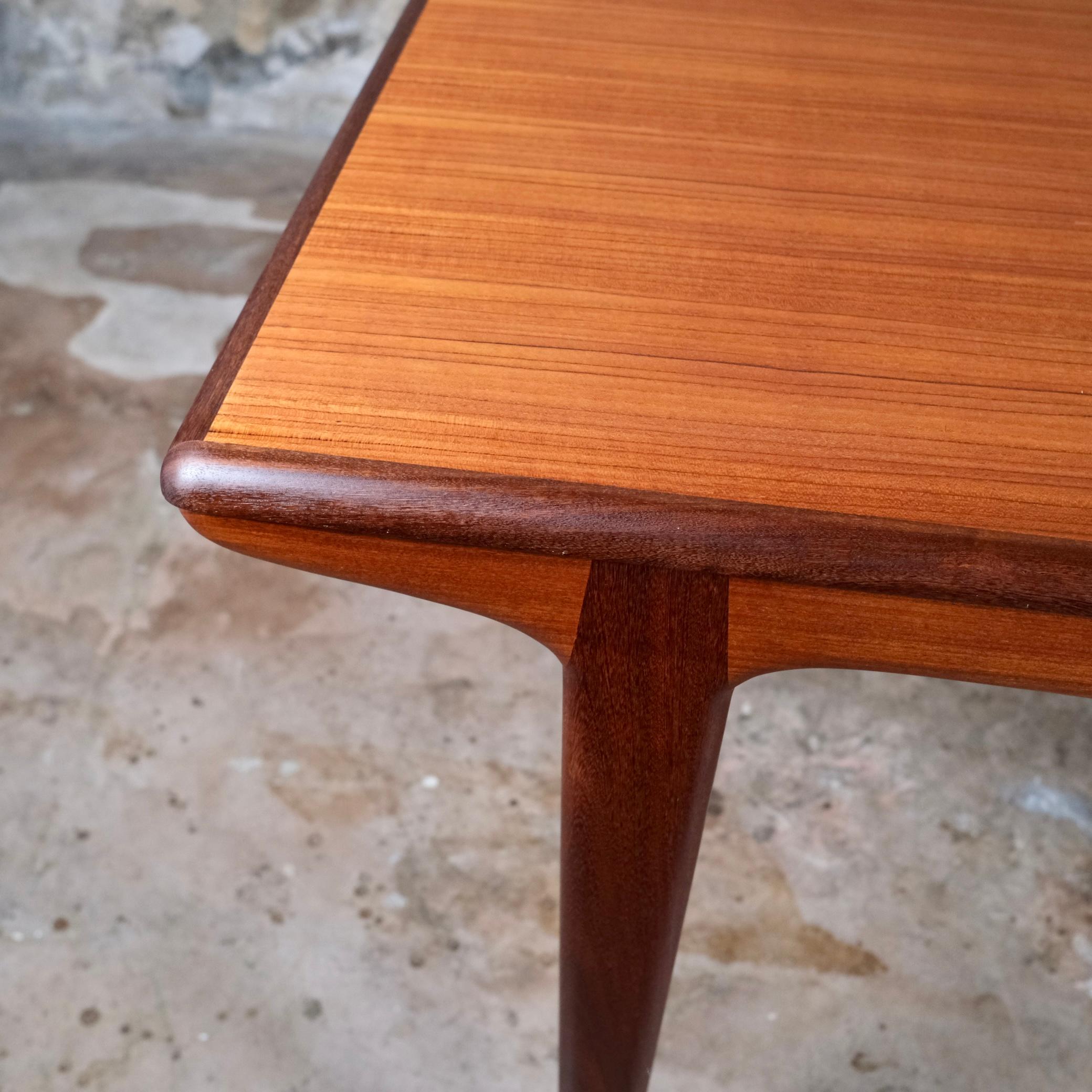 Expandable teak dining table by Johannes Andersen for Uldum Mobelfabrik, 1960s 5