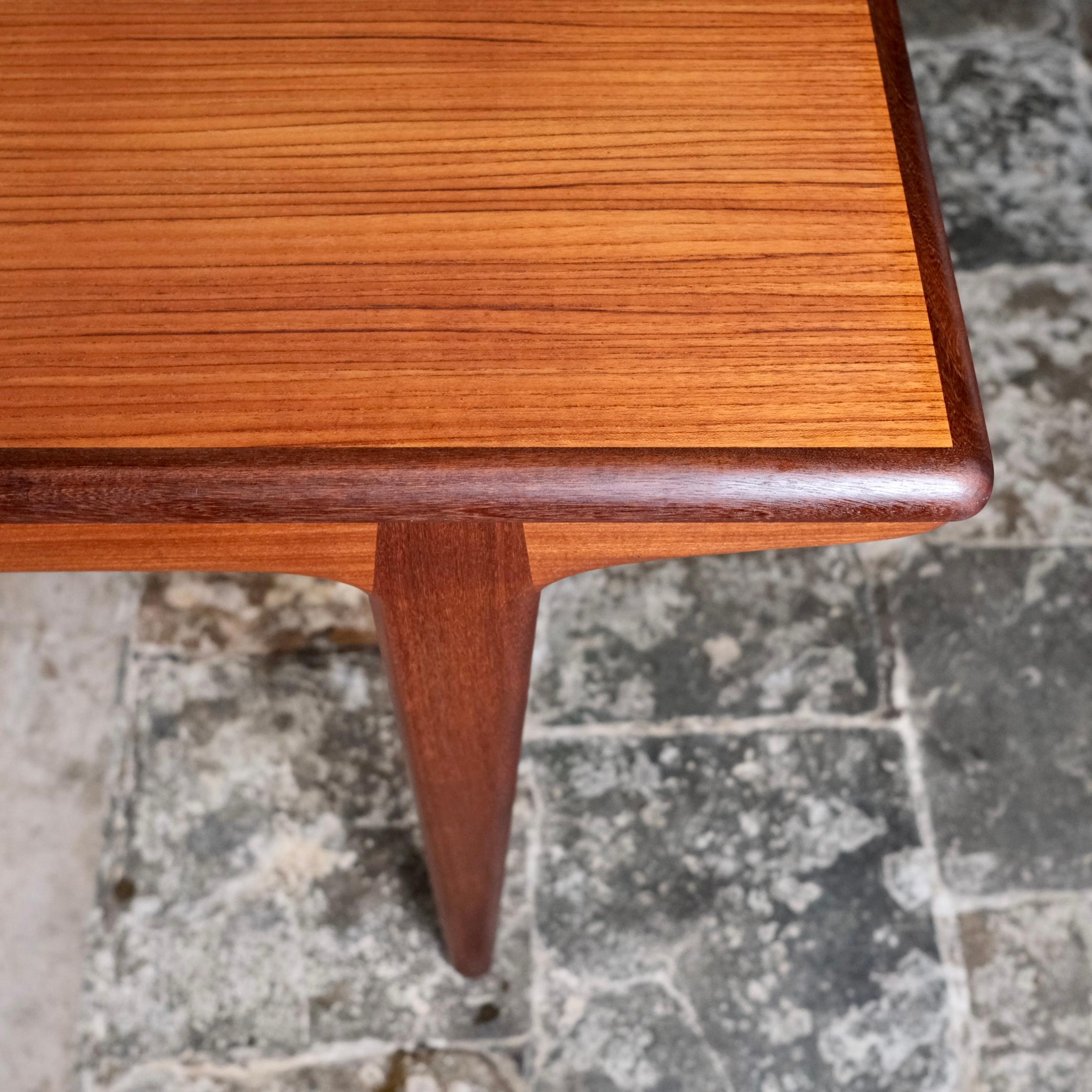 Expandable teak dining table by Johannes Andersen for Uldum Mobelfabrik, 1960s 6