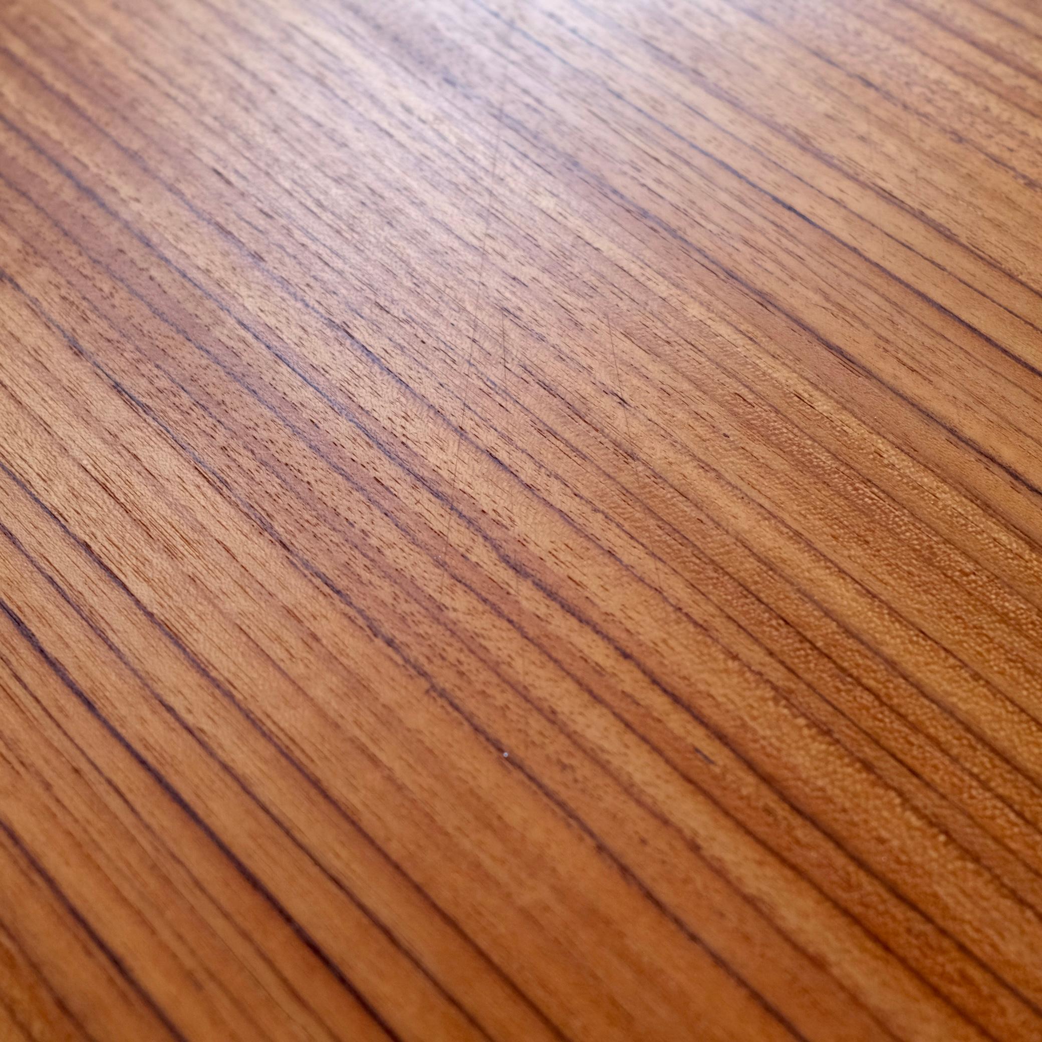 Expandable teak dining table by Johannes Andersen for Uldum Mobelfabrik, 1960s 11