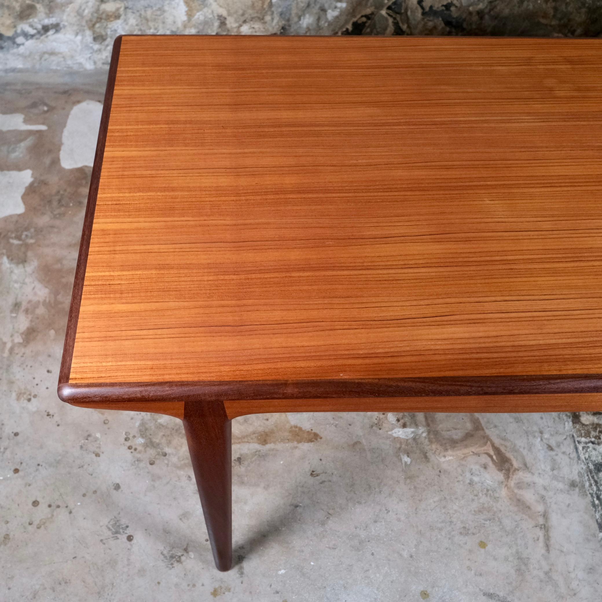 Mid-20th Century Expandable teak dining table by Johannes Andersen for Uldum Mobelfabrik, 1960s