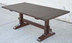 Evy Trestle Table, Built to Order by Petersen Antiques (expandable)
