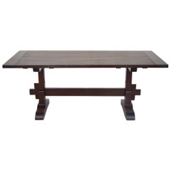 Evy Trestle Table, Built to Order by Petersen Antiques (expandable)