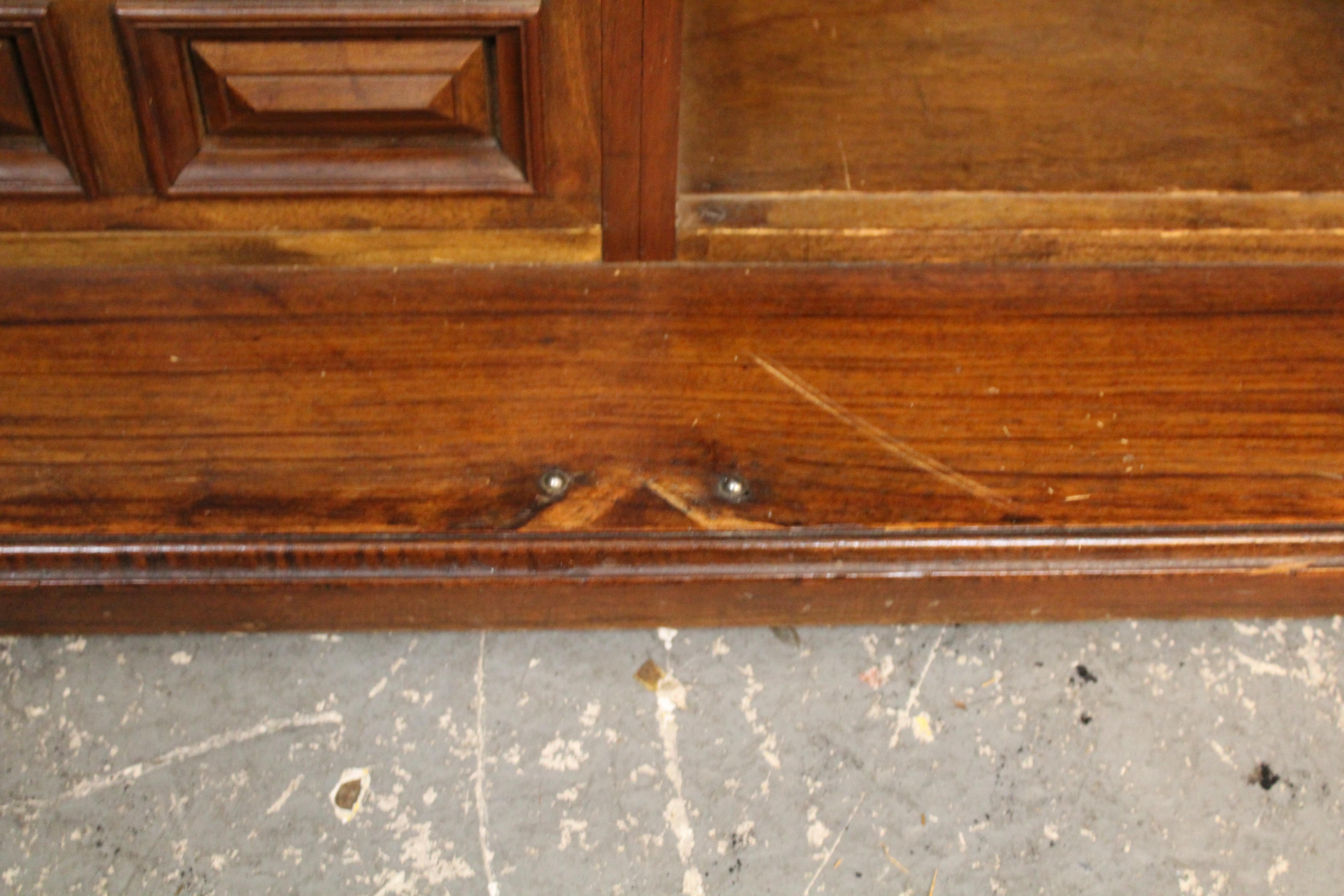 Expanding Carved Asian Motif Bar w/ Marble Top For Sale 12