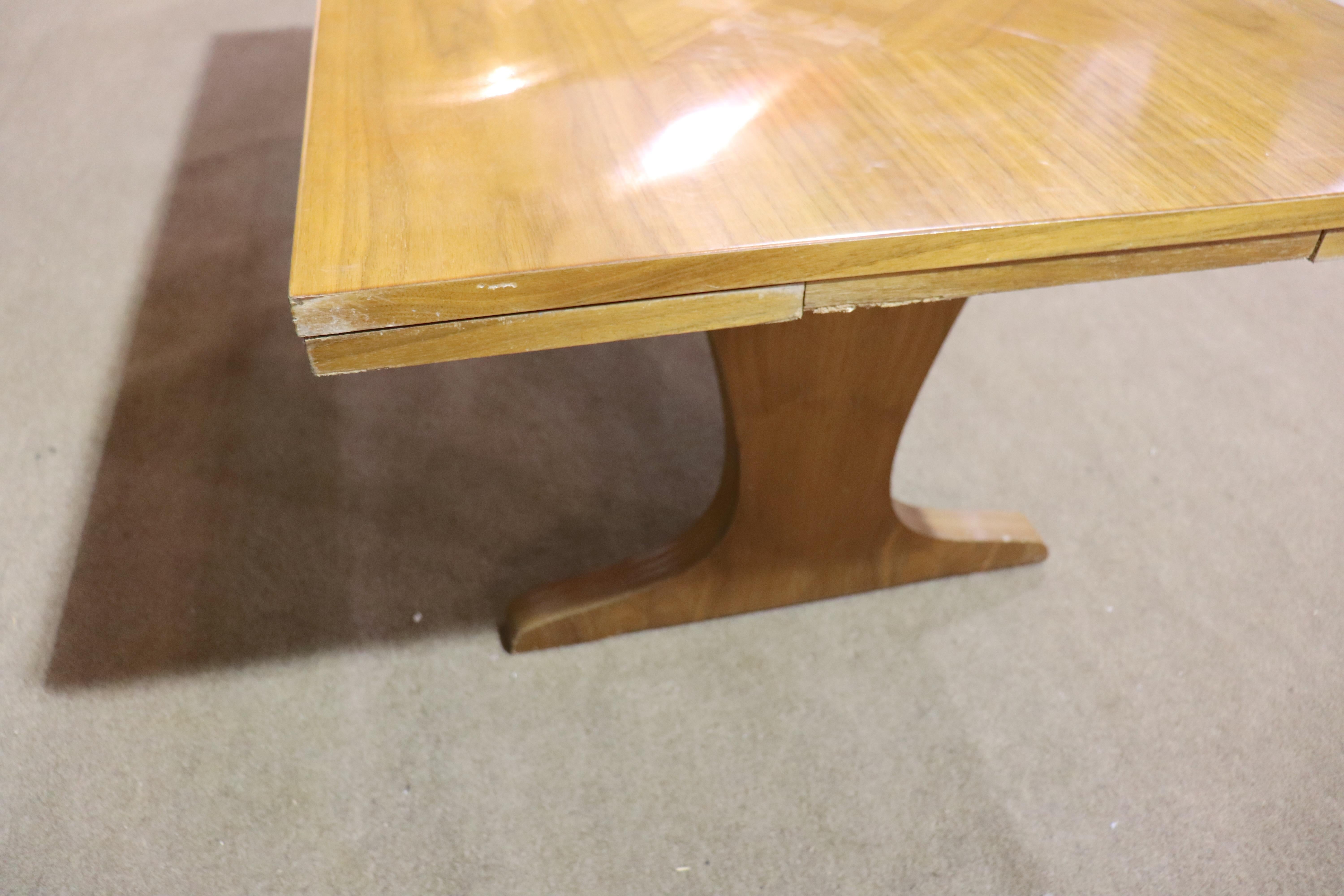 Teck Table basse extensible avec plateau en parquet en vente