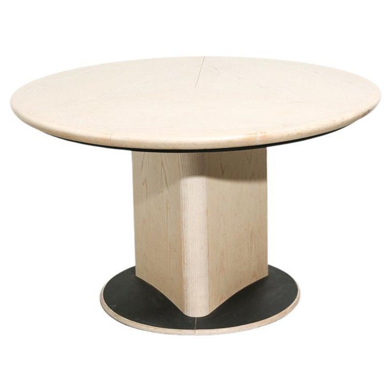 Expanding Oak Dining Table By Skovby, Expandable Round Dining Table By Skovby