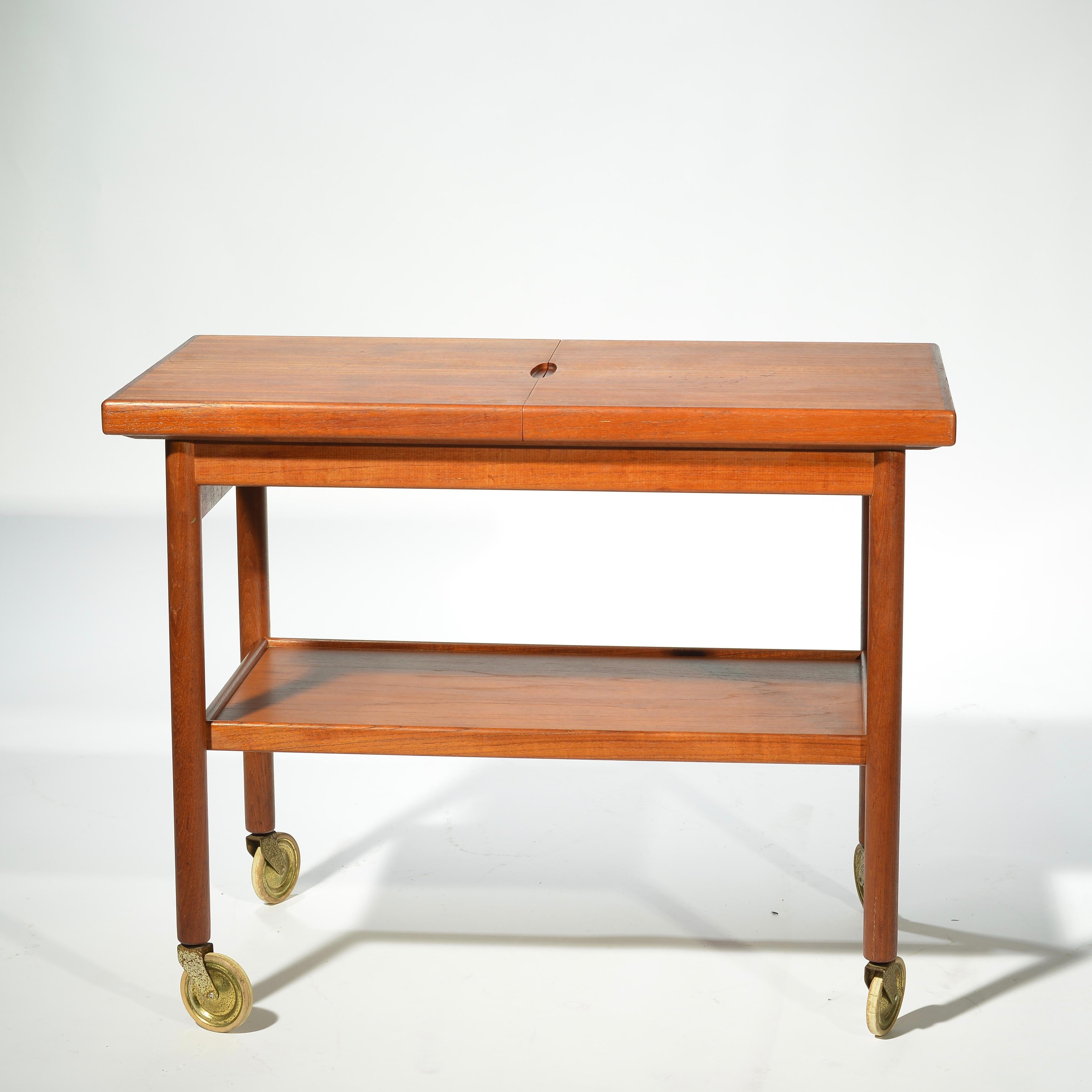 Mid-Century Modern Chariot de service extensible de Kurt Ostervig pour Jason Mobler, Danemark en vente