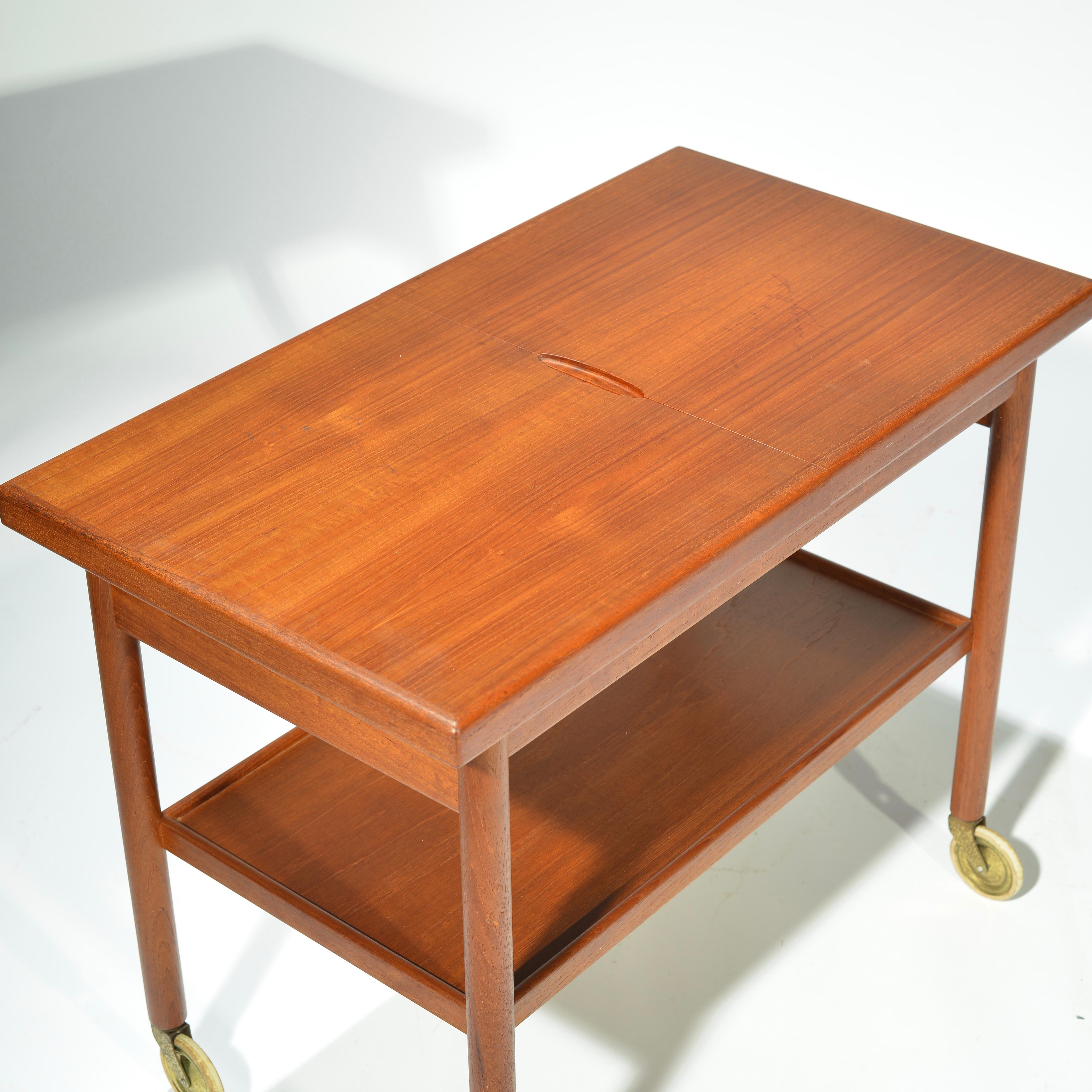 Mid-20th Century Expanding Serving Cart by Kurt Ostervig for Jason Mobler, Denmark For Sale