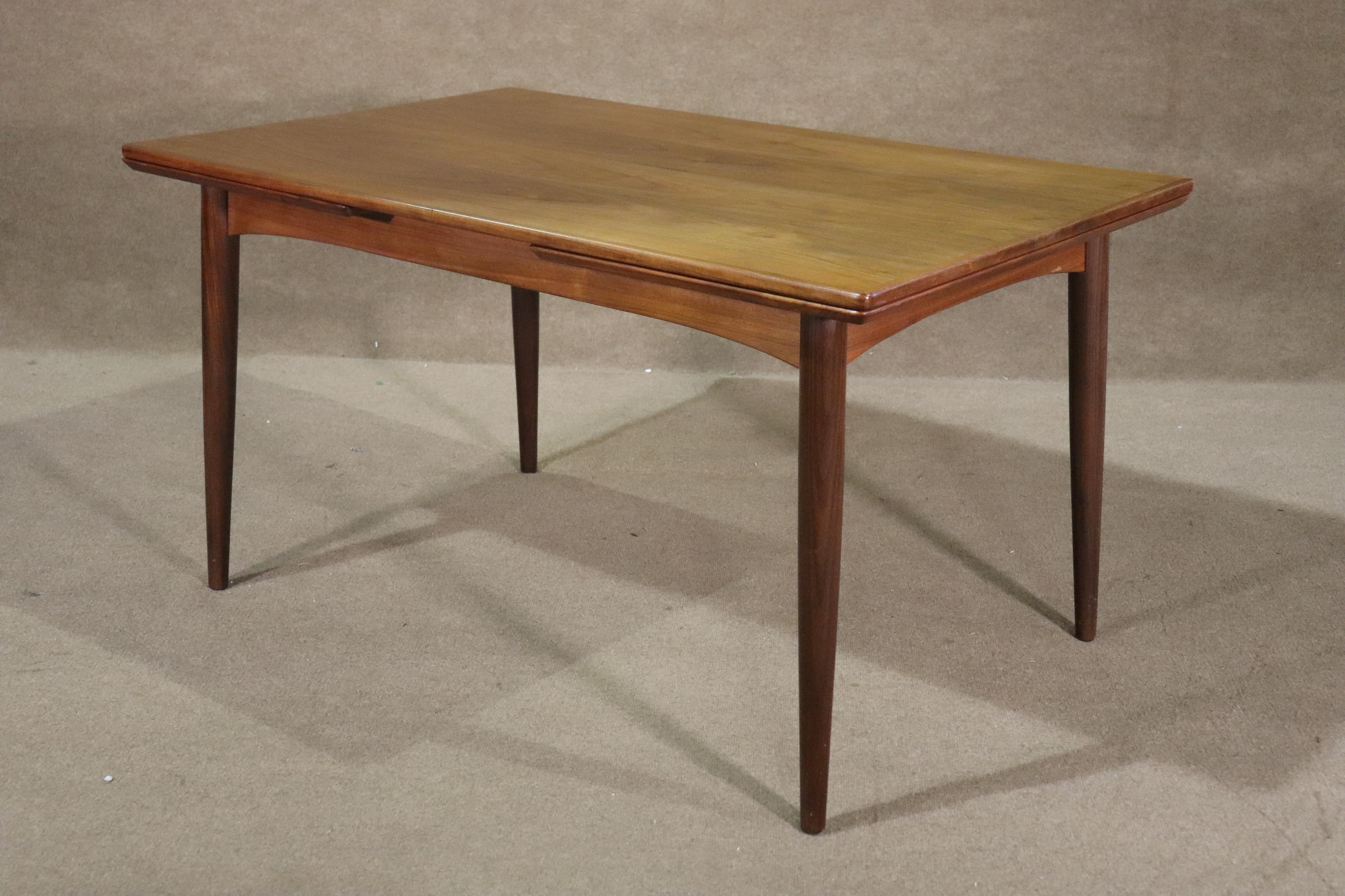 Expanding Teak Dining Table For Sale 1