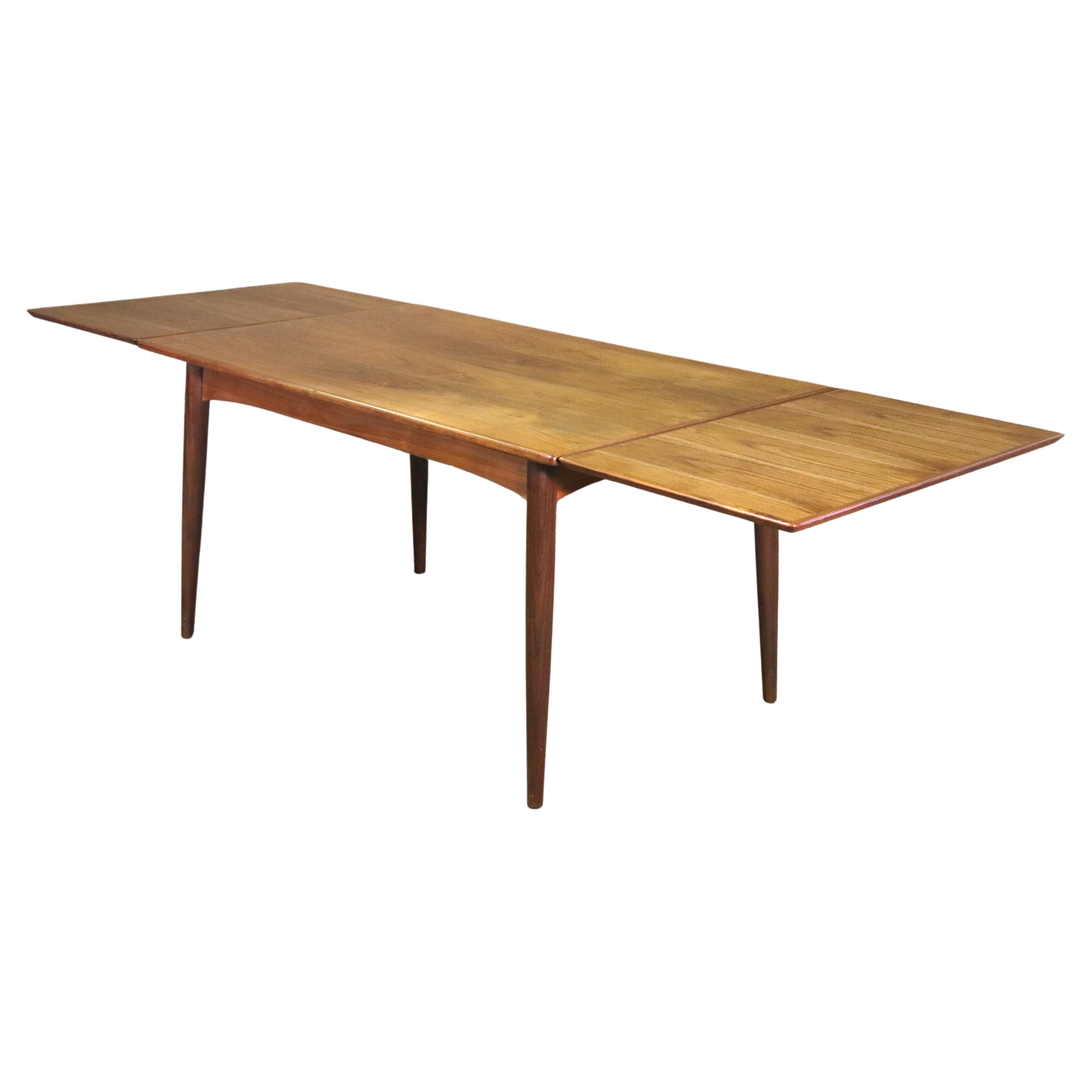 Expanding Teak Dining Table For Sale