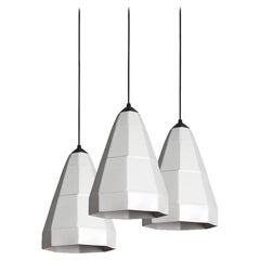 Expansion 1 Contemporary Hanging Pendant Light Cluster Translucent Porcelain