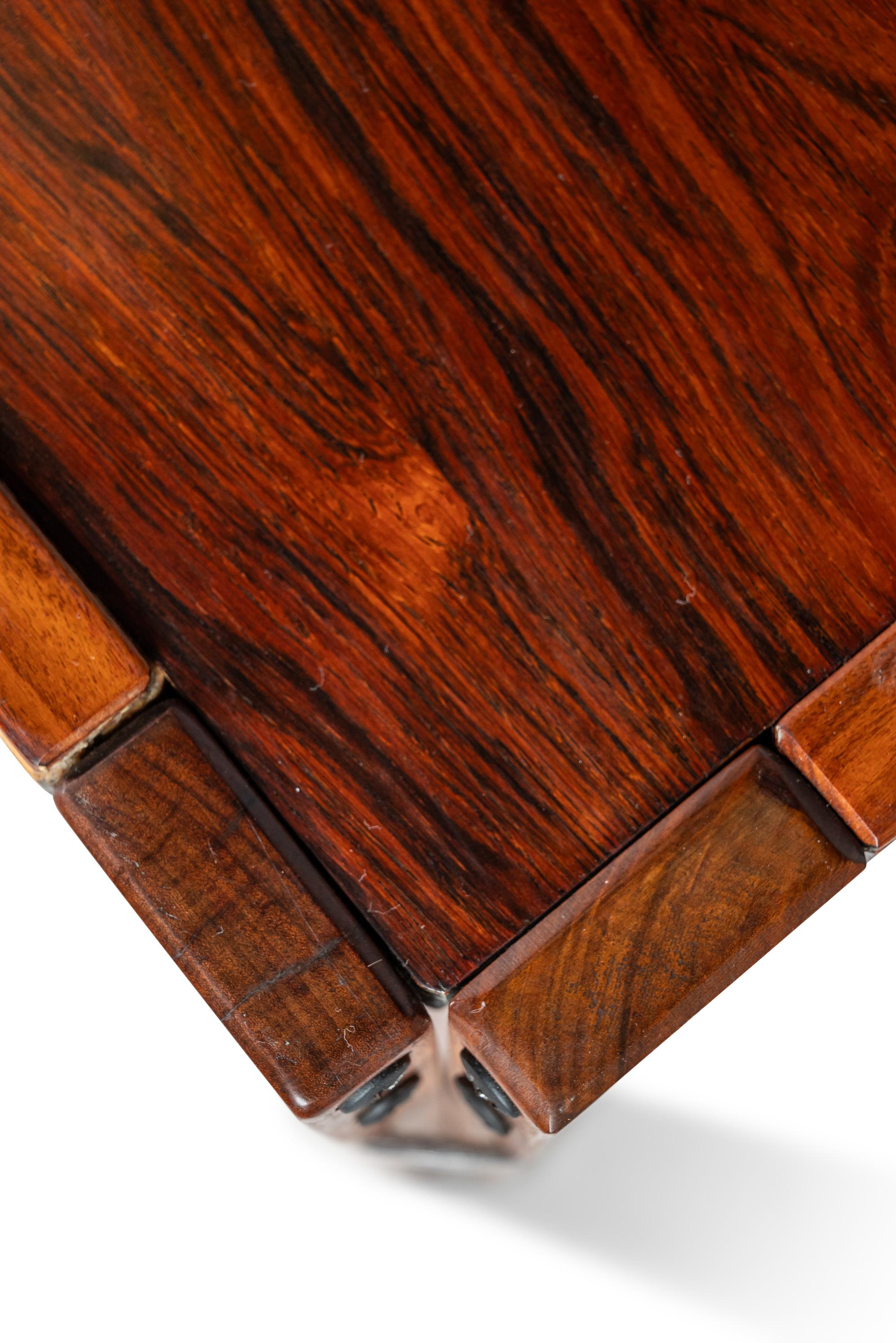 Expansion Dining Table in Rosewood in the Manner of Percival Lafer, Canada, 1960 For Sale 4