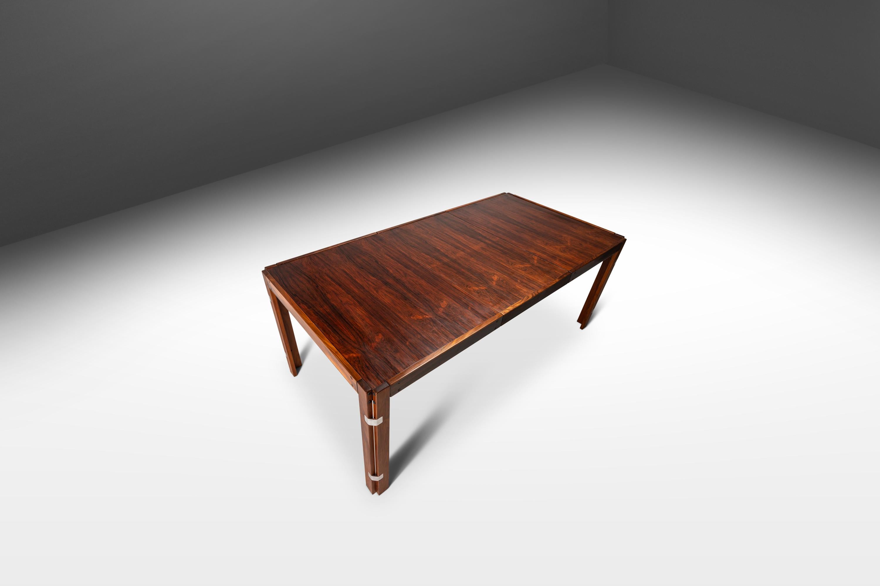 Expansion Dining Table in Rosewood in the Manner of Percival Lafer, Canada, 1960 For Sale 10