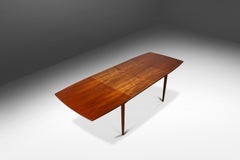 Expansion Dining Table in Teak w/ Double Butterfly Leaf Design, Denmark, 1960's