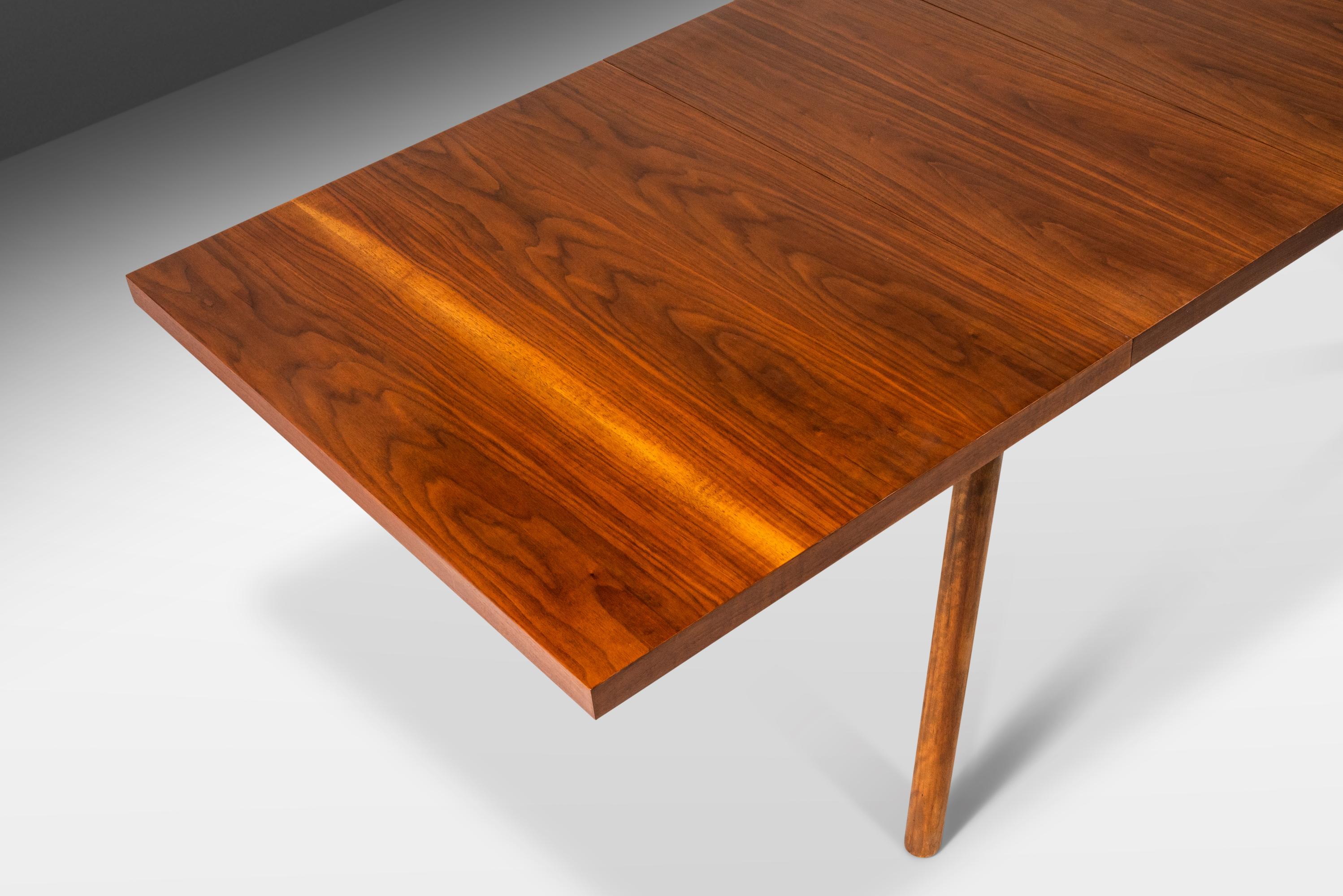 Expansion Dining Table in Walnut by T.H. Robsjohn-Gibbings for Widdicomb, 1950's 4