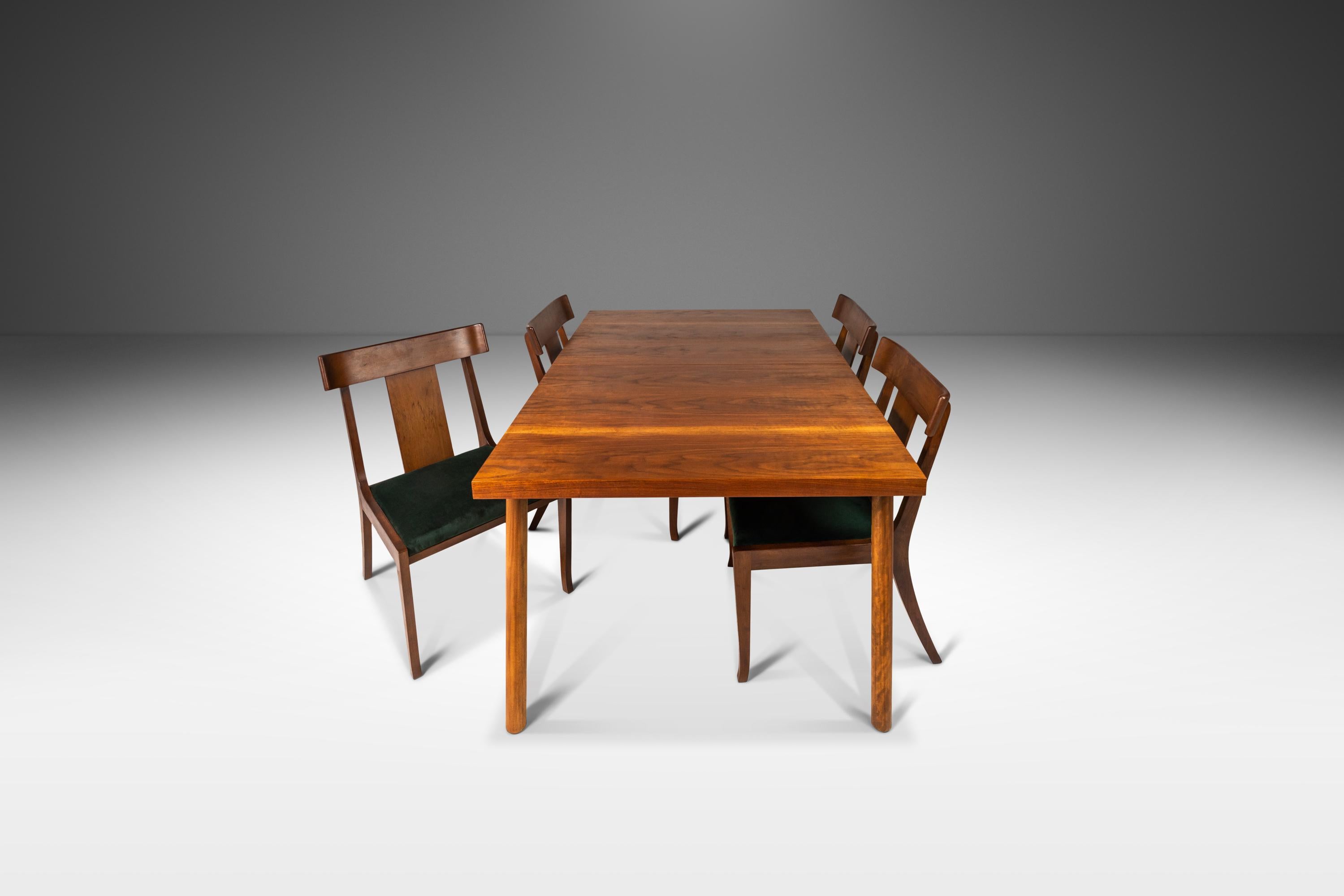 Expansion Dining Table in Walnut by T.H. Robsjohn-Gibbings for Widdicomb, 1950's 6