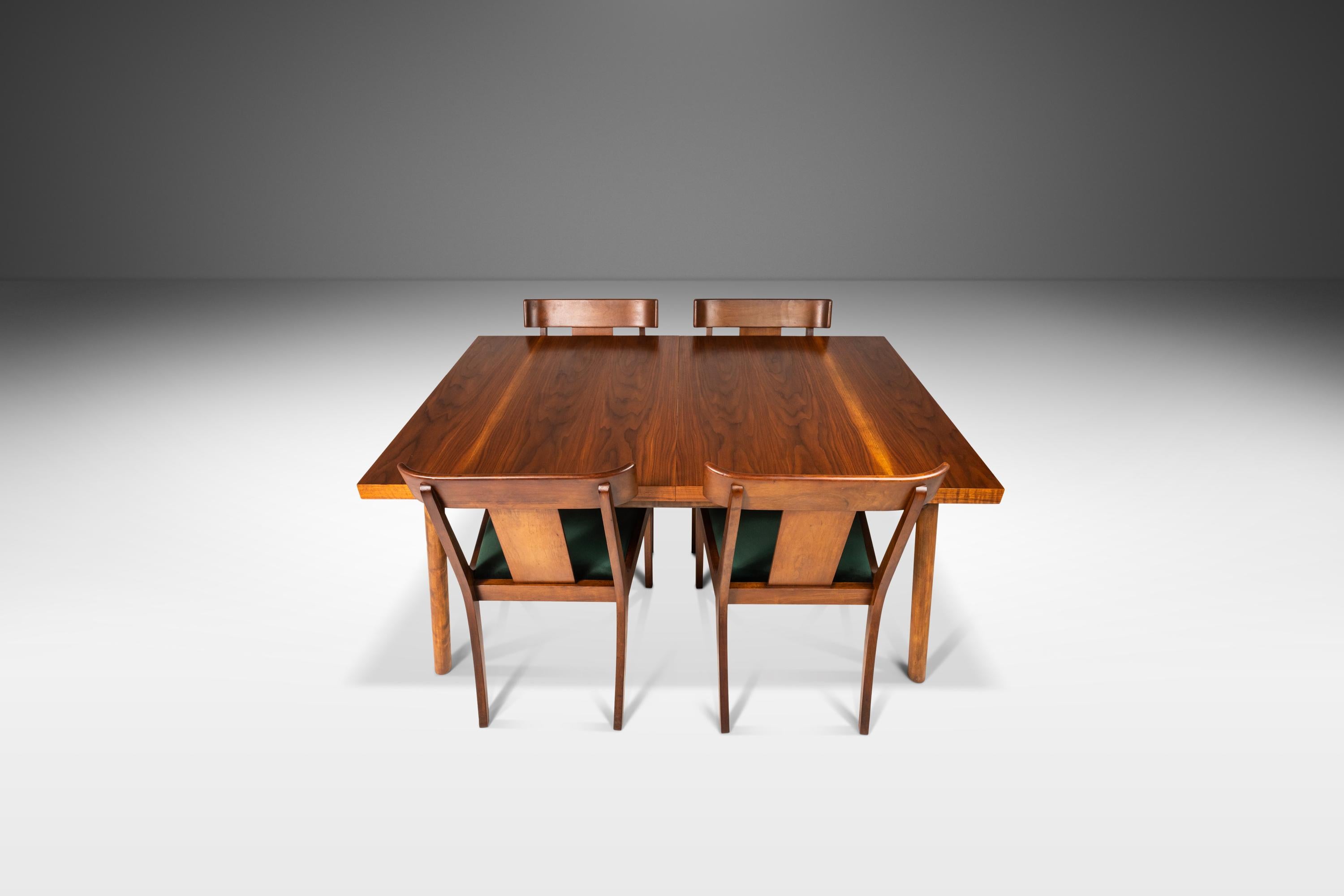 Expansion Dining Table in Walnut by T.H. Robsjohn-Gibbings for Widdicomb, 1950's 7