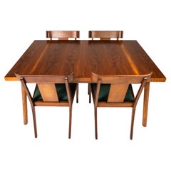 Expansion Dining Table w/ Matching Chairs by TH Robsjohn-Gibbings for Widdicomb