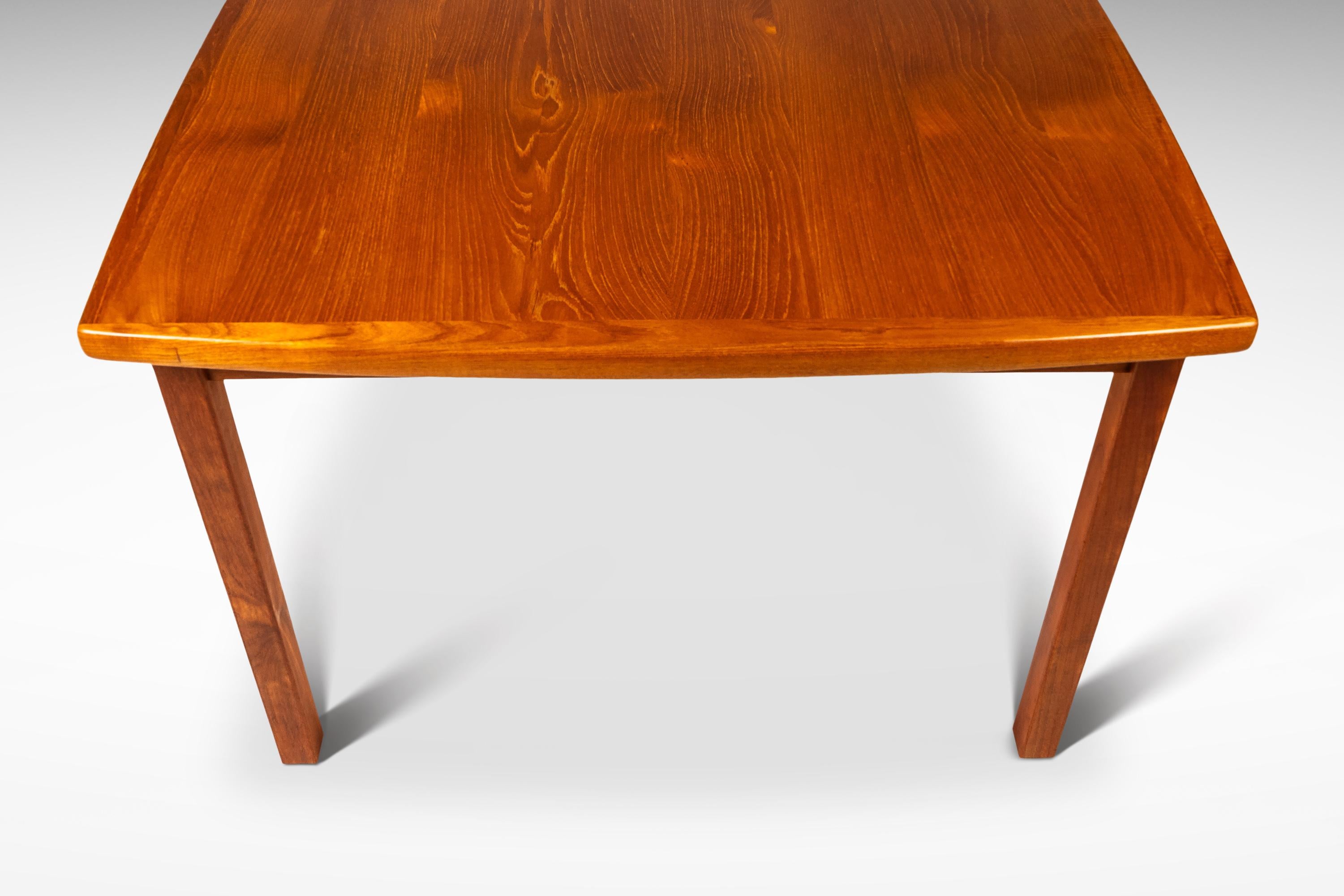 Expansion Dining Table w/ Stow-in-Table Leaves in Teak by D-SCAN, c. 1970's For Sale 8