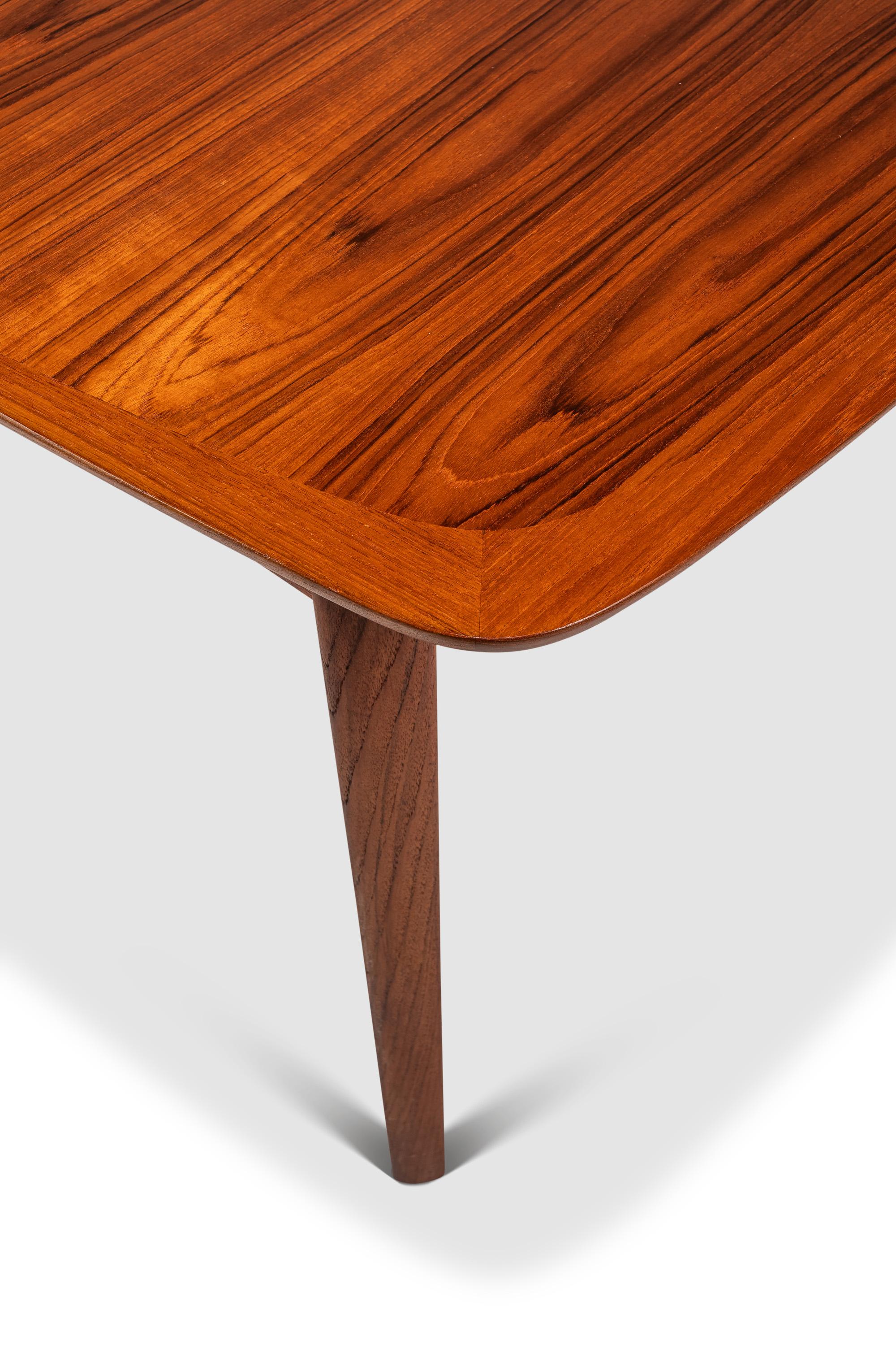 Expansion Dining Table w/ Stow-in-Table Leaves in Teak, Westnofa, Norway, 1970's For Sale 5