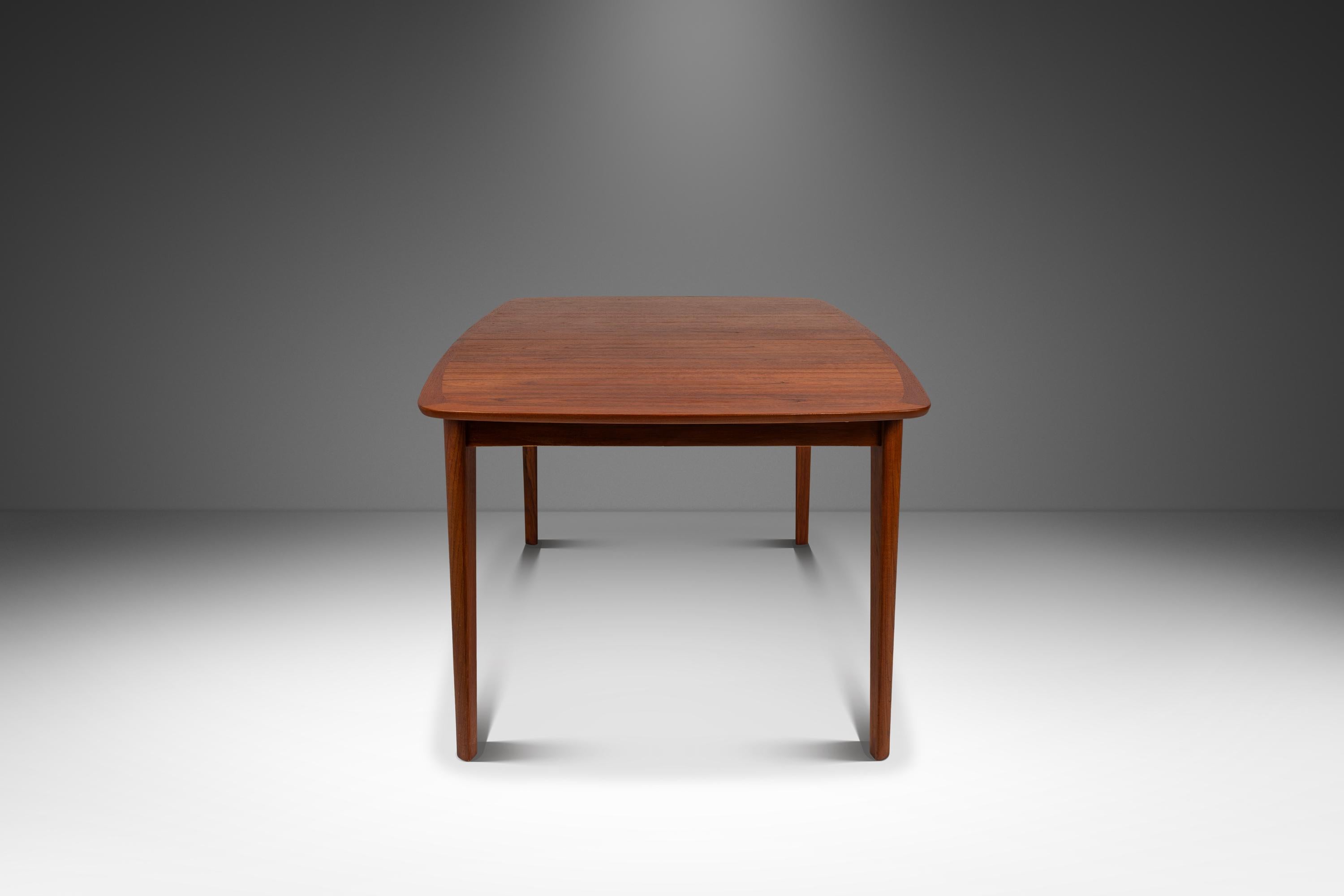 Norwegian Expansion Dining Table w/ Stow-in-Table Leaves in Teak, Westnofa, Norway, 1970's For Sale