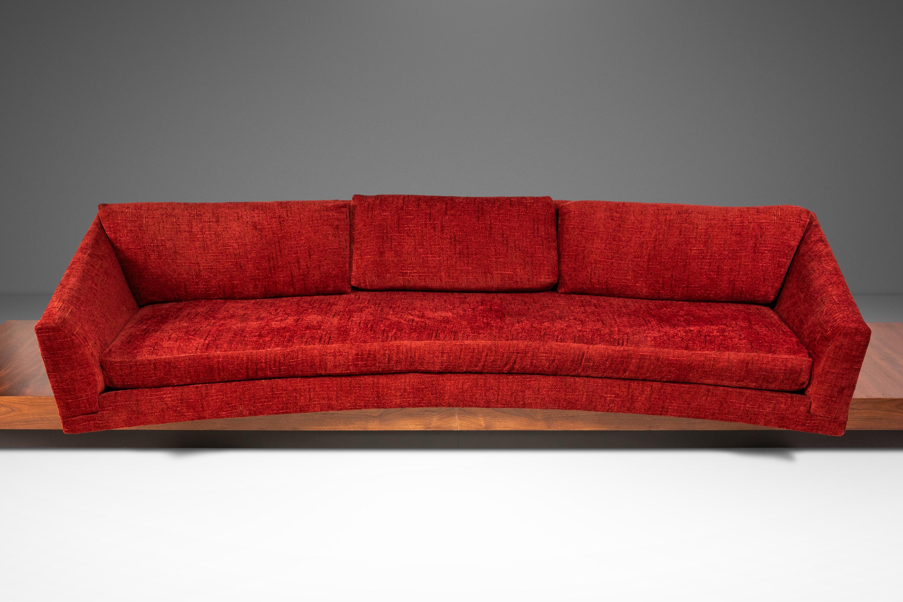 Expansive 12-Foot Platform Sofa by Adrian Pearsall for Craft Associates, 1960s For Sale 9
