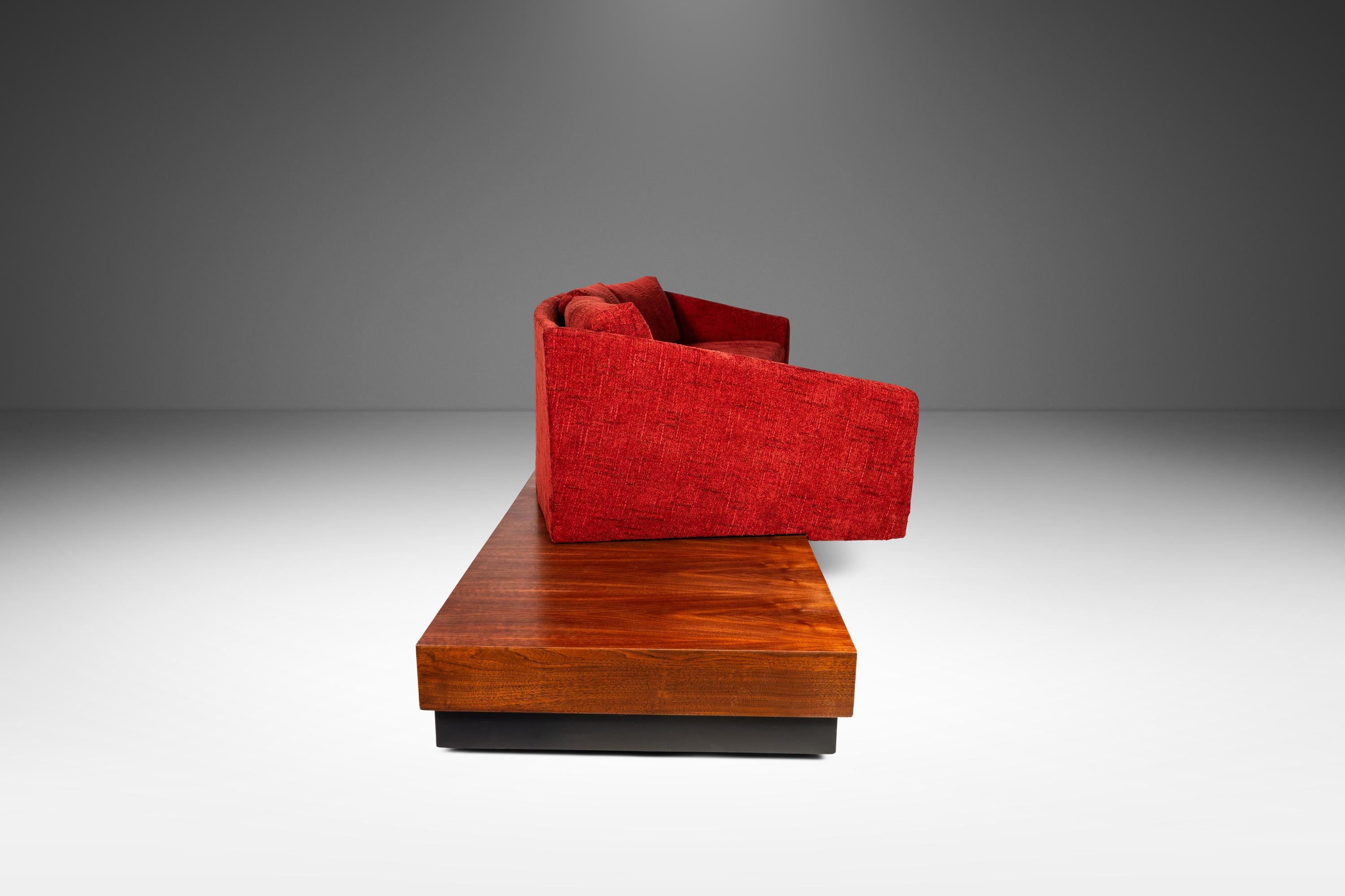 Milieu du XXe siècle Grand canapé à plateforme de 12 pieds par Adrian Pearsall pour Craft Associates, années 1960 en vente