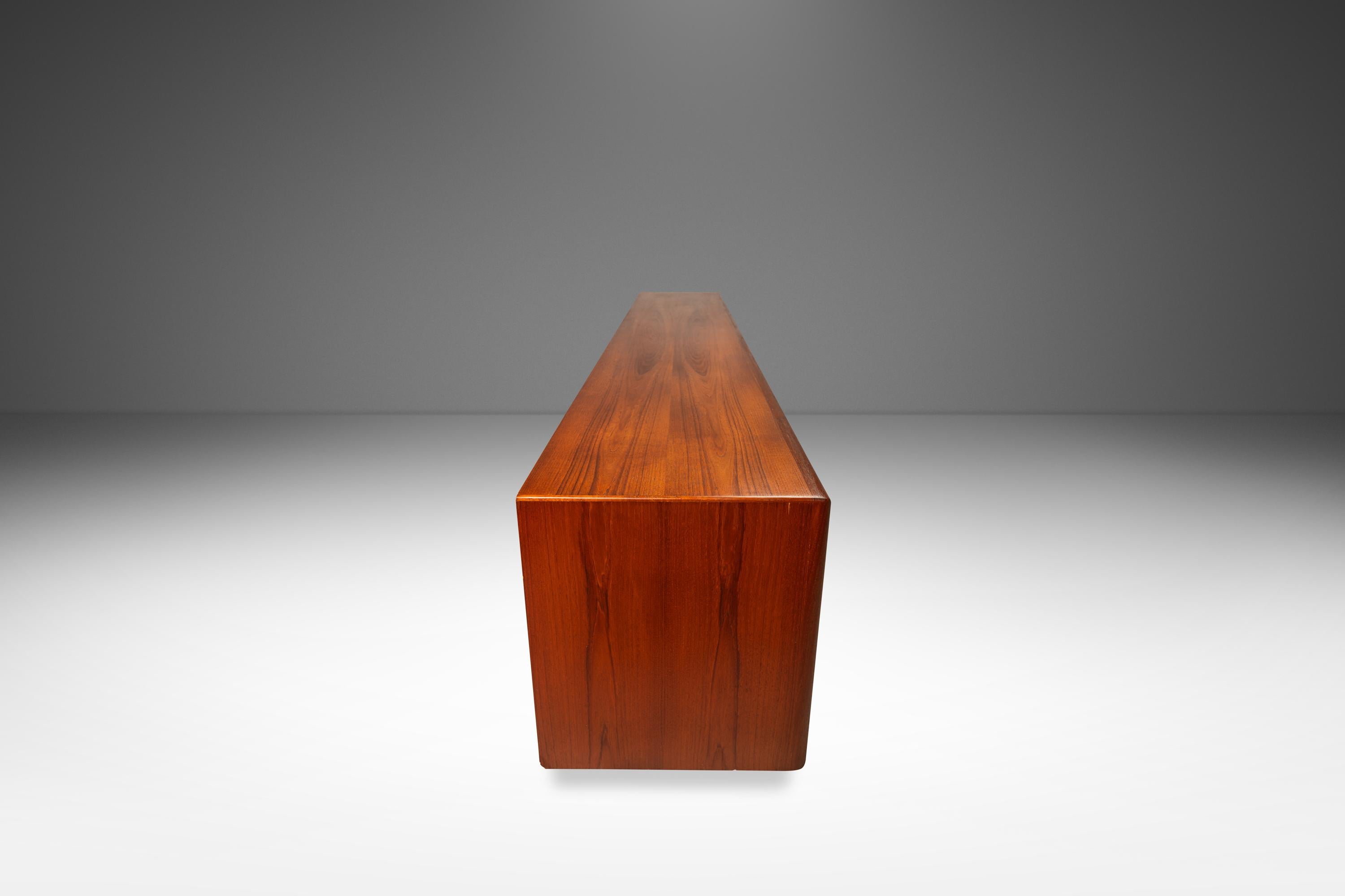 Teak Expansive 8ft Credenza, Svend A. Madsen, Falster Møbelfabrik, Denmark, c. 1960s For Sale