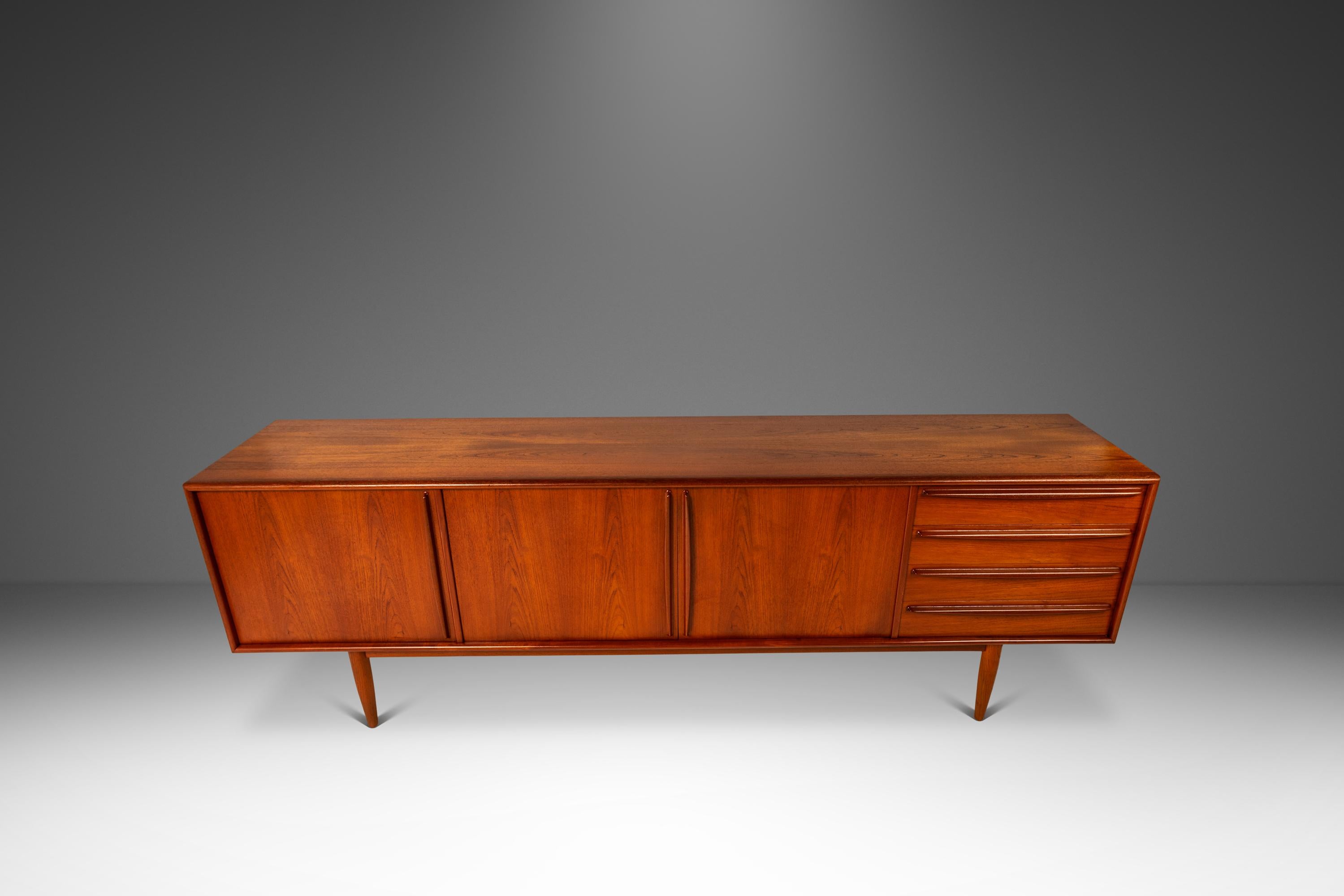 Expansive 8ft Credenza, Svend A. Madsen, Falster Møbelfabrik, Denmark, c. 1960s For Sale 1