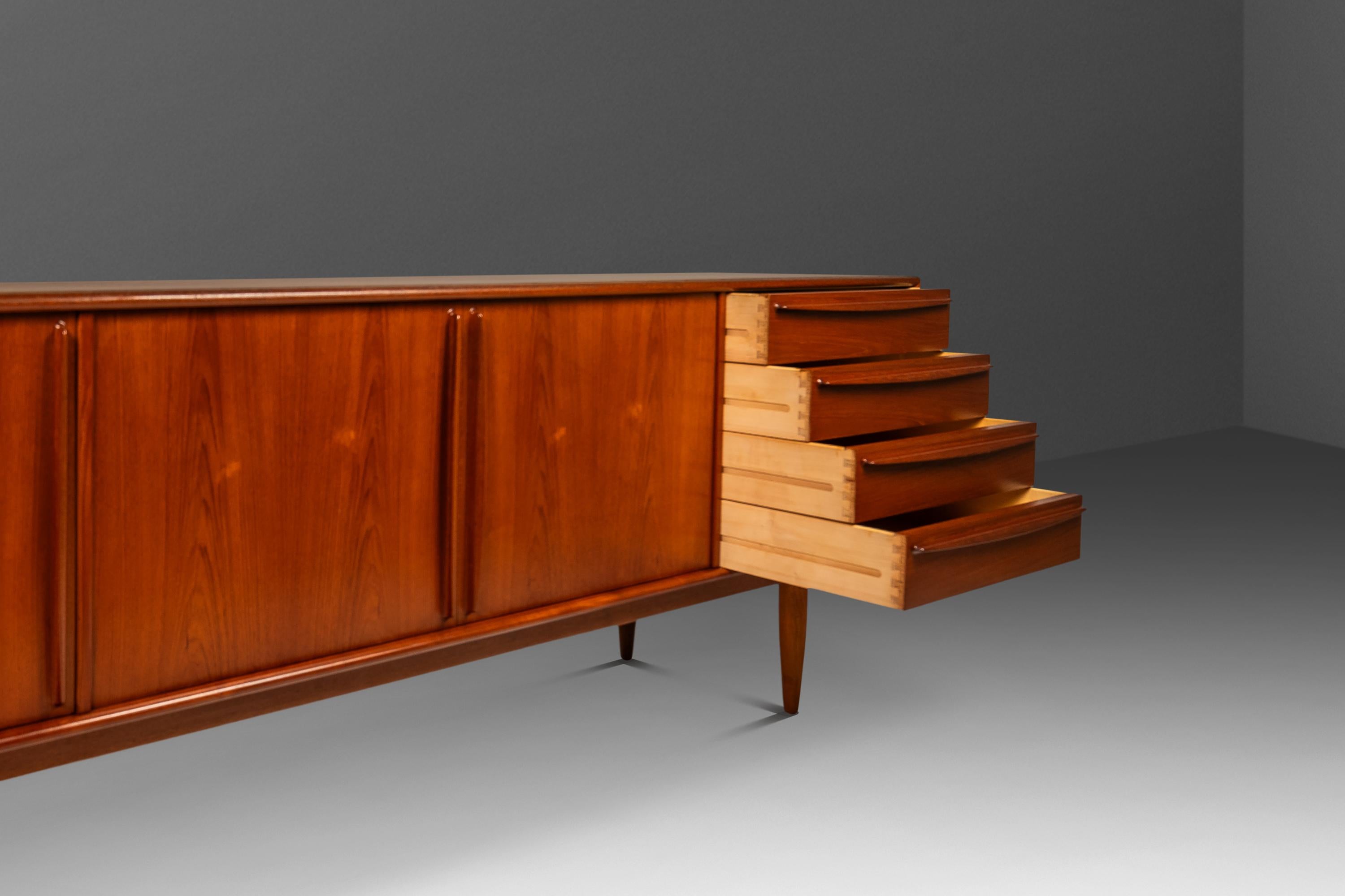 Expansive 8ft Credenza, Svend A. Madsen, Falster Møbelfabrik, Denmark, c. 1960s For Sale 2