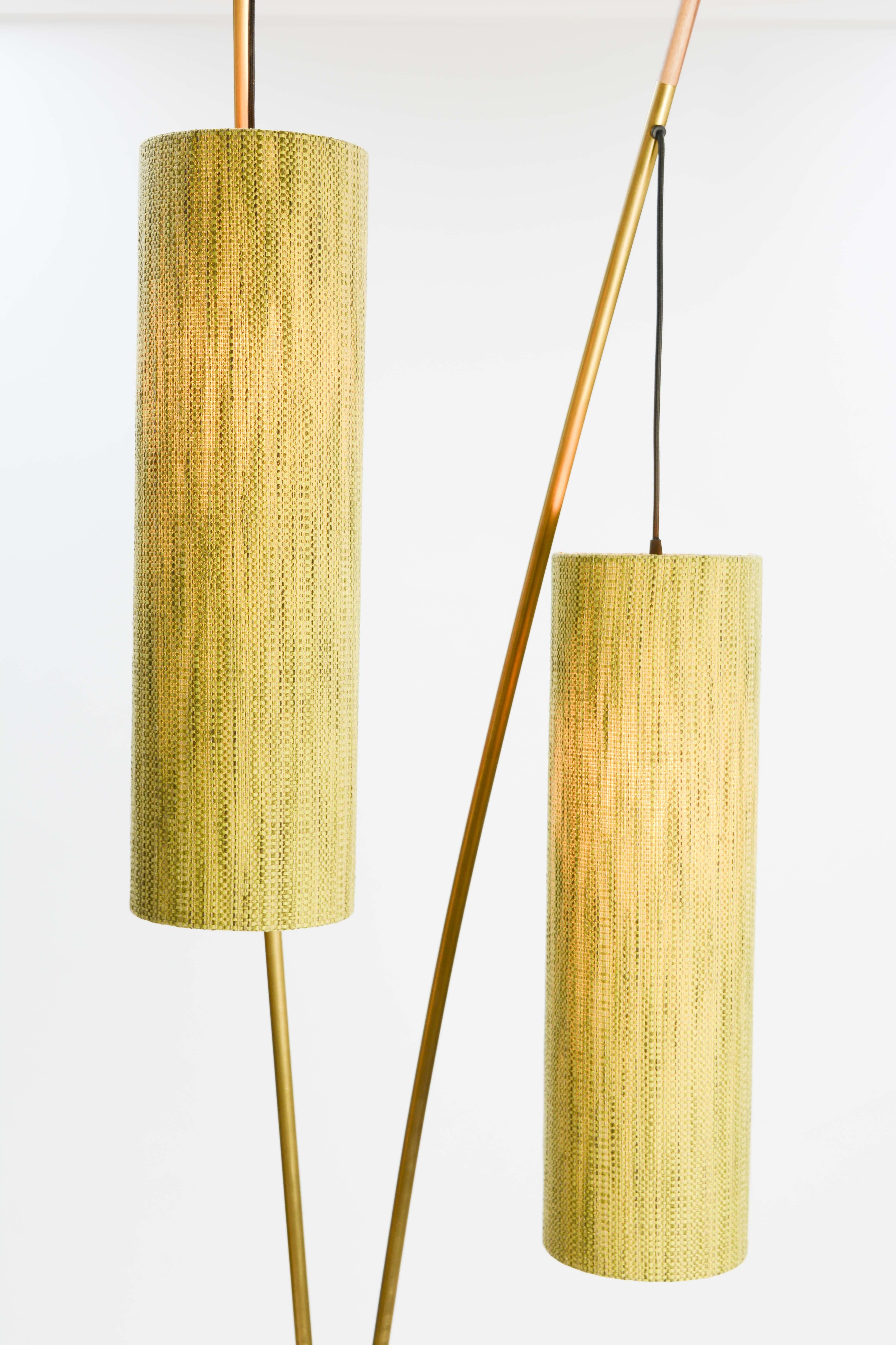 Mid-Century Modern Expansive and Elegant Floor Lamps by Lighting Artisan Jamie Violette For Sale