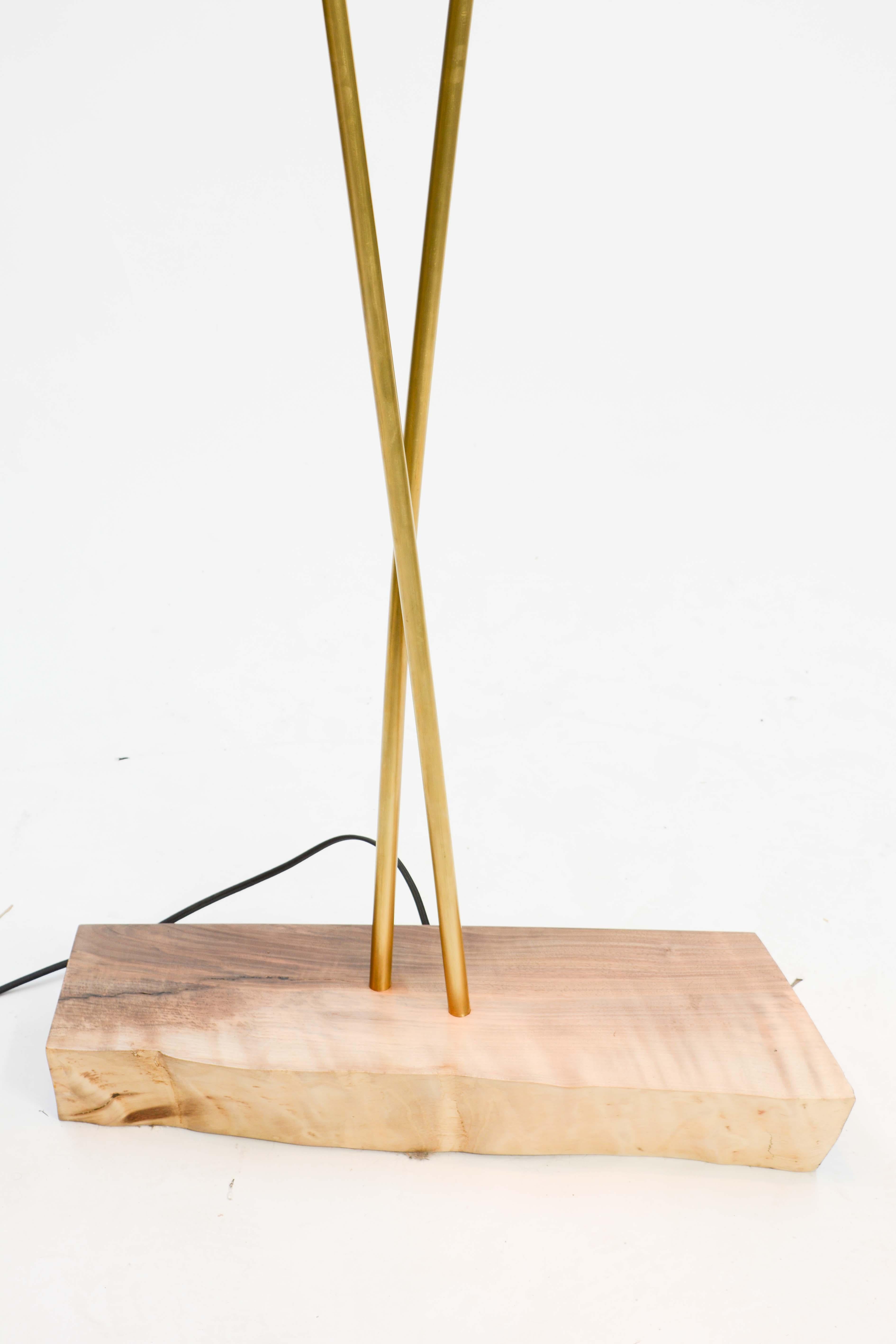 Expansive and Elegant Floor Lamps by Lighting Artisan Jamie Violette In Excellent Condition For Sale In Portland, OR