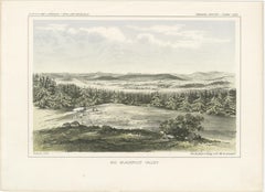 Expansive View of Big Blackfoot Valley – American Frontier Lithograph, 1856