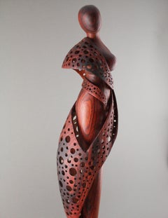 Attirance, sculpture en bois de cocobolo de Nairi Safaryan