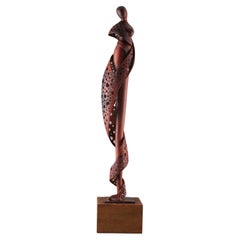 Used Expectation, Cocobolo Wood sculpture by Nairi Safaryan