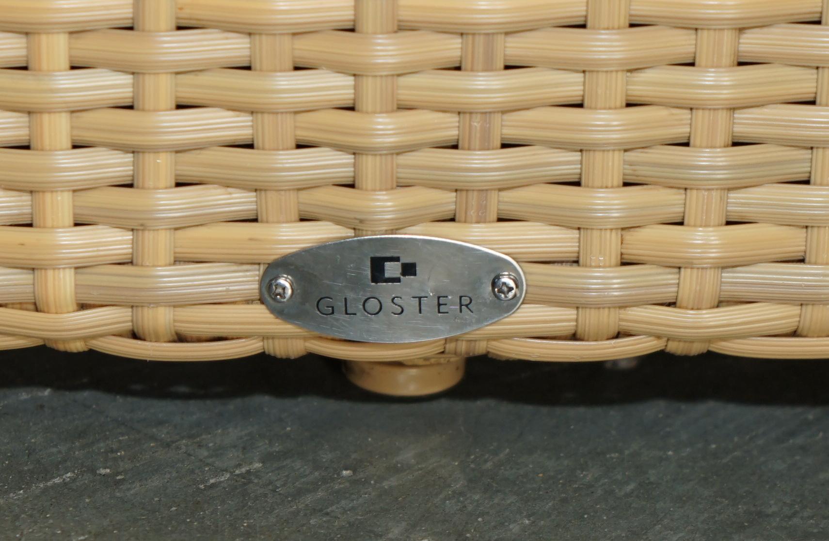 TABLE ET STOOL EXPENSIVE GARDEN SUR GLOSTER GARDEN GLASS & WiCKER en vente 7
