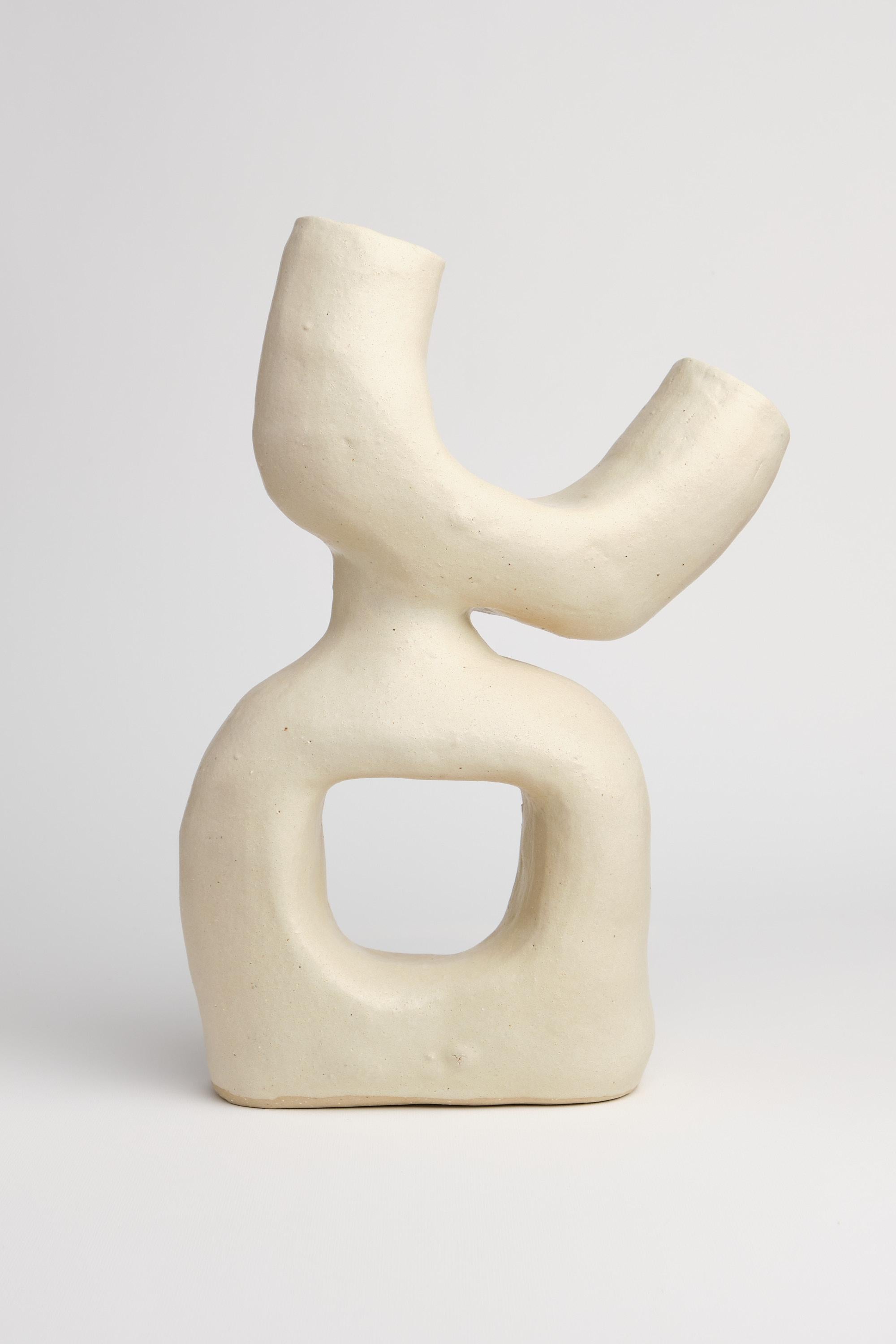 Modern Experiencial Void Stoneware Vase by Camila Apaez