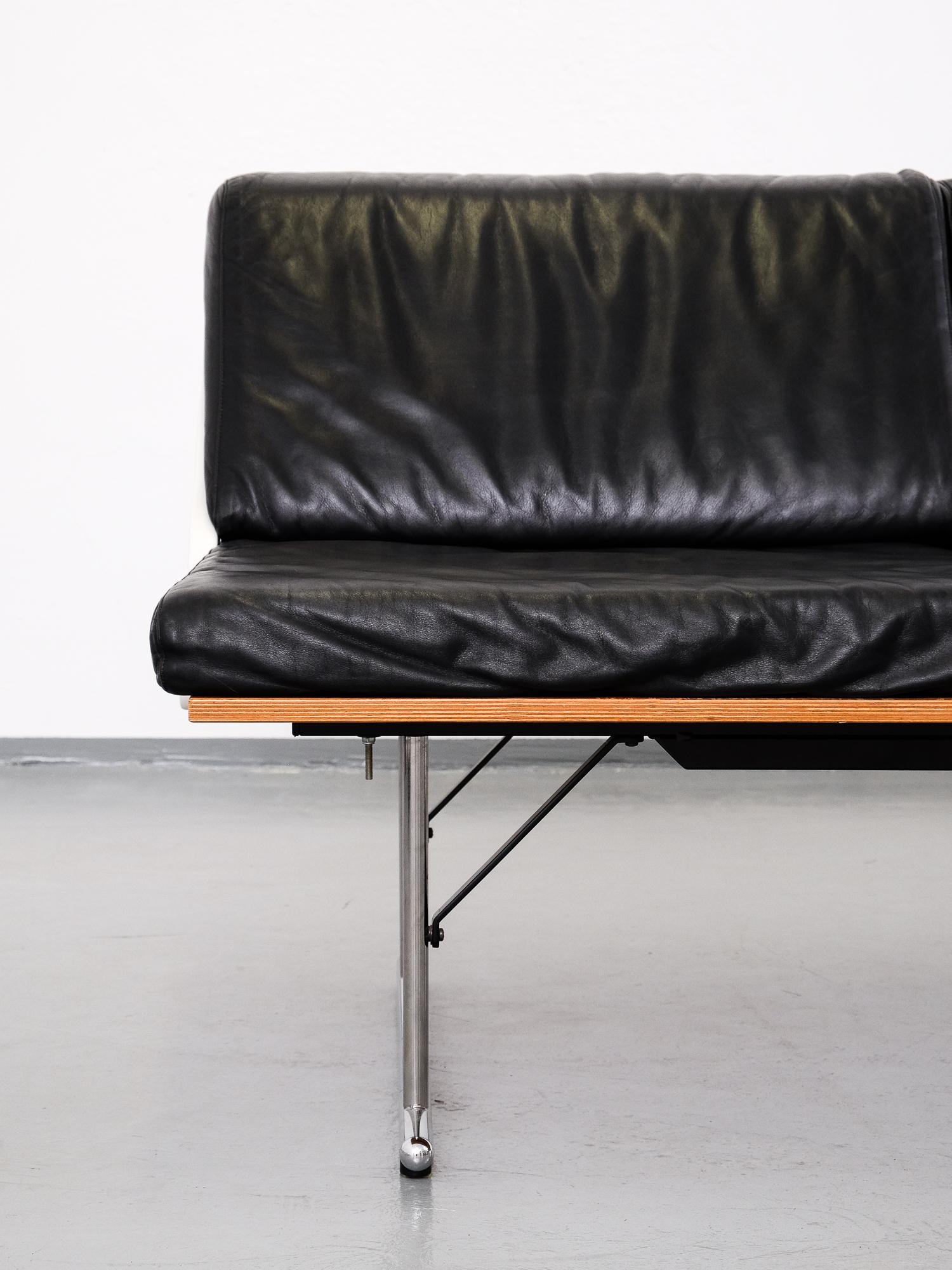 Leather Experiment 3-Seat Sofa by Yrjö Kukkapuro for Avarte, 1982