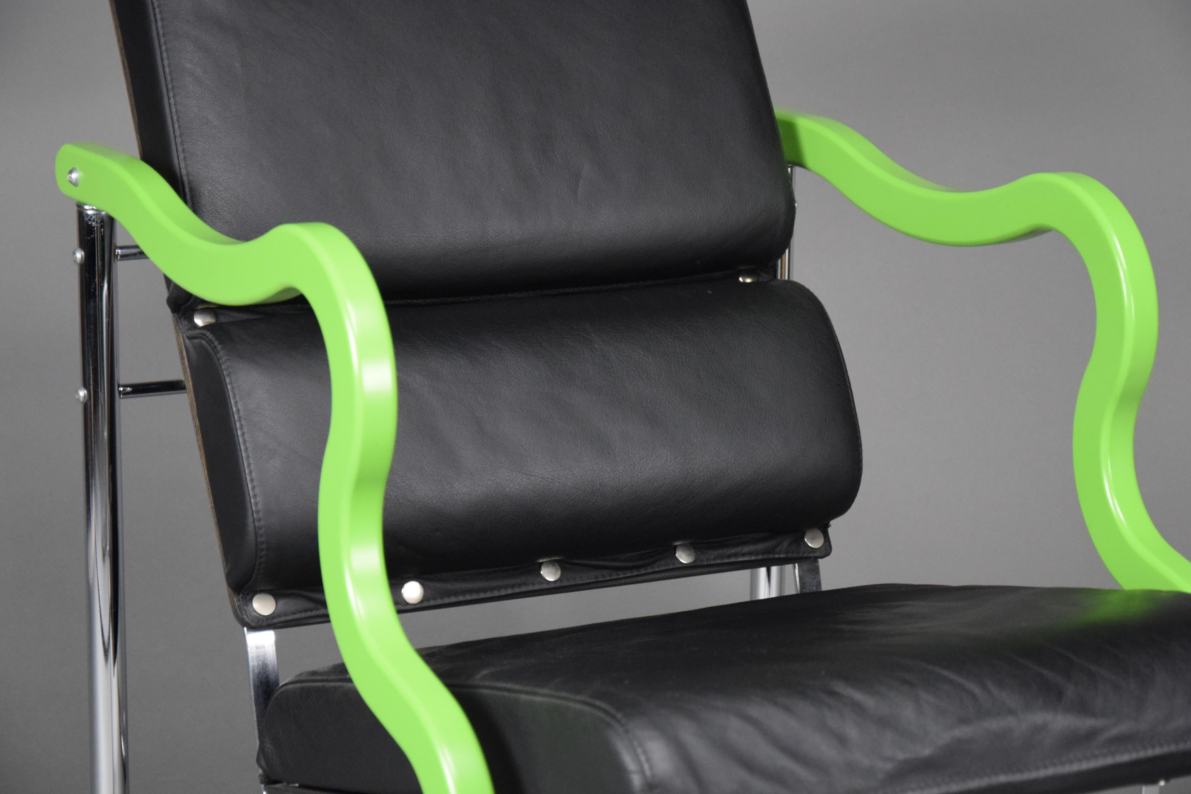 Experiment Post Modern Lounge Chair von Yrjö Kukkapuro (Leder) im Angebot