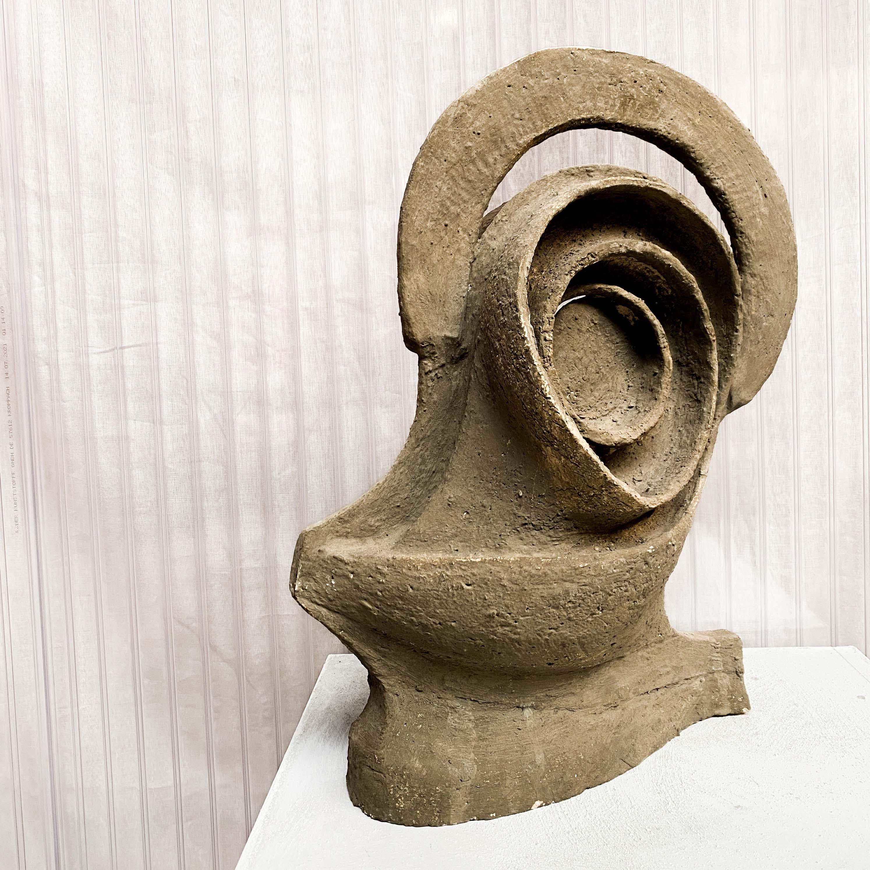 Experimental Brutalist Ceramic Sculpture in Grey Clay, 1970’s For Sale 3