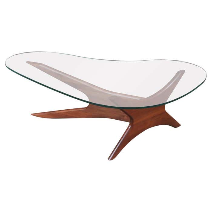 Expertly Restored - Adrian Pearsall 1465-T Kidney Shape Coffee Table ...