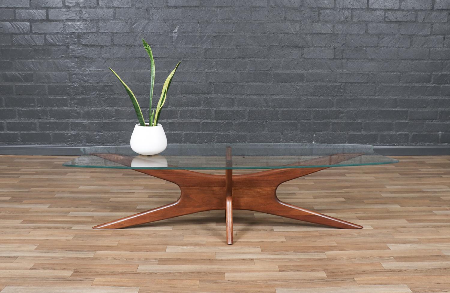 Mid-Century Modern Expertly Restored - Adrian Pearsall 893-TGO Sculptural Coffee Table