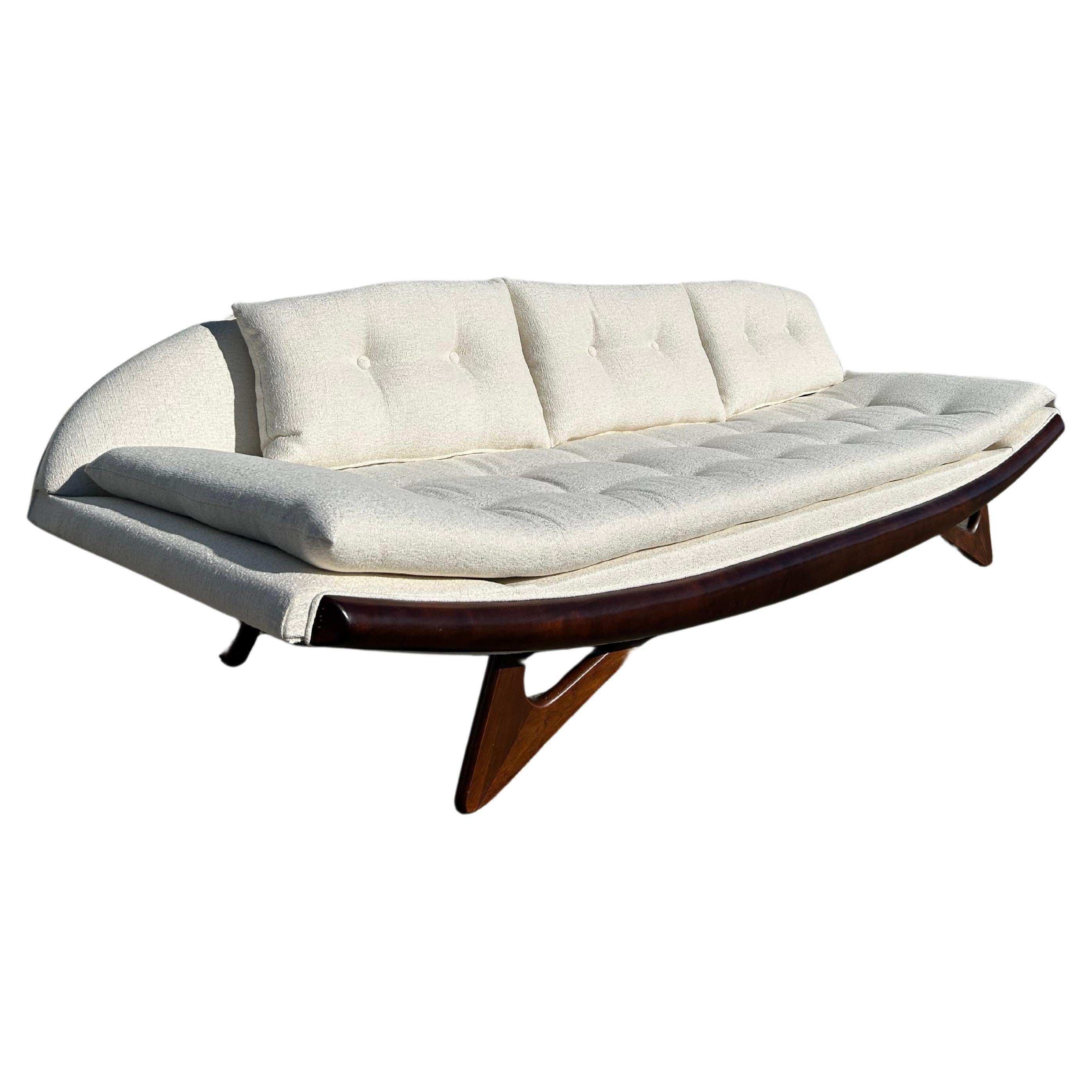 The epitome of mid-century modern design is the Armless Gondola designed by Adrian Pearsall for Craft Associates in the 1960s.  This specific unit has been expertly restored by Copley Upholstery Inc. in Medina, Ohio.

The fabric selected is a