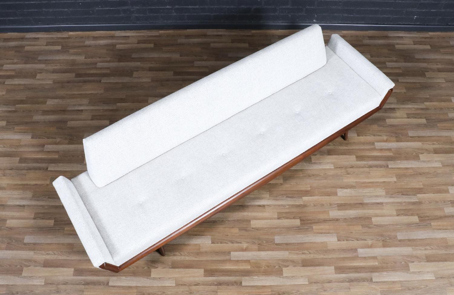 Fabric Expertly Restored-Adrian Pearsall Model 2000-S Gondola Sofa for Craft Associates For Sale