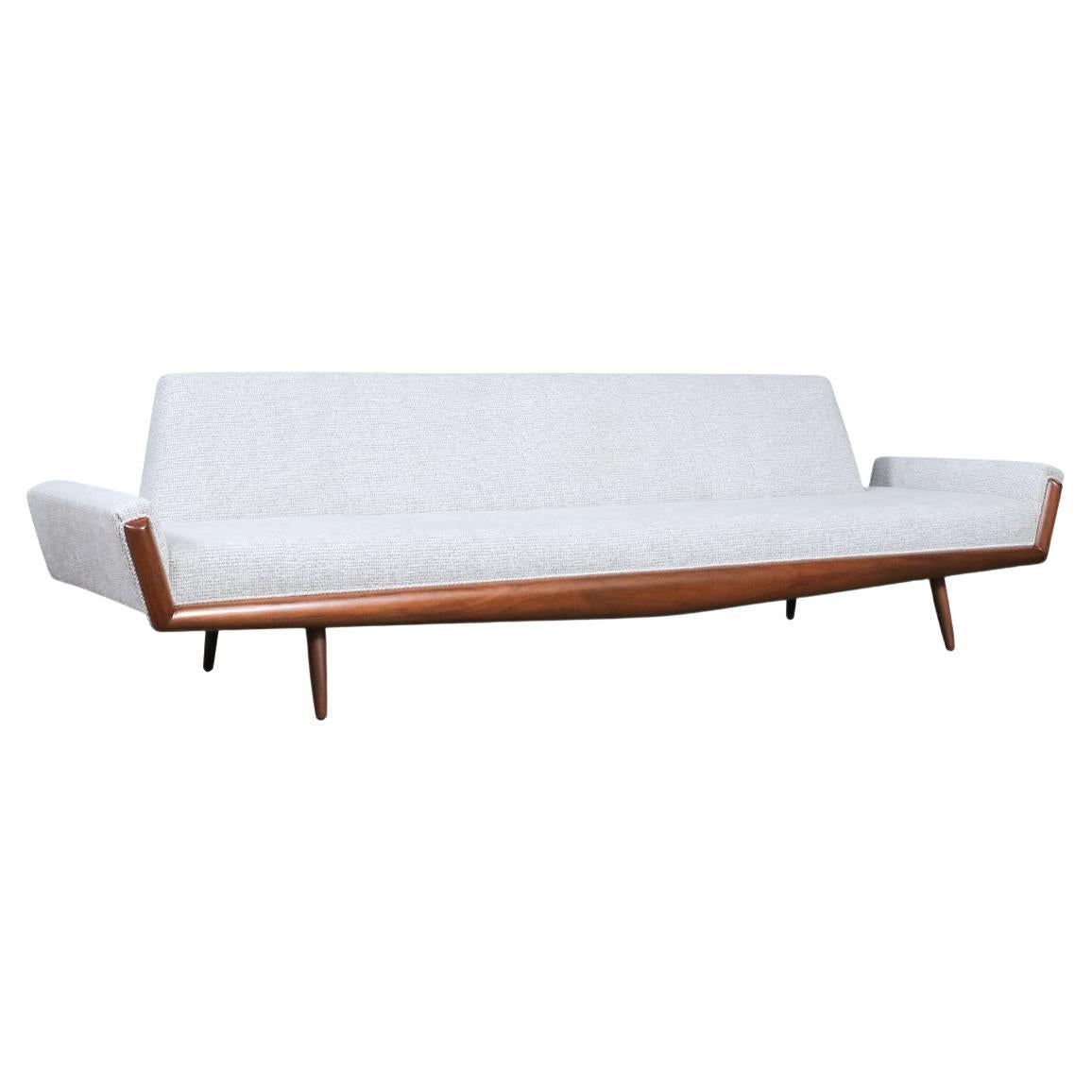 Expertly Restored-Adrian Pearsall Model 2000-S Gondola Sofa for Craft Associates For Sale